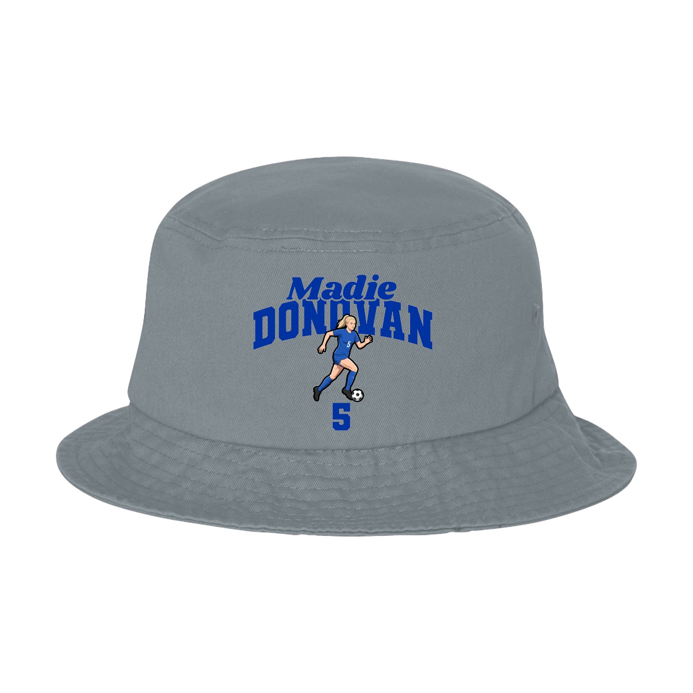 Bucket Cap — Signature Arch in Grey