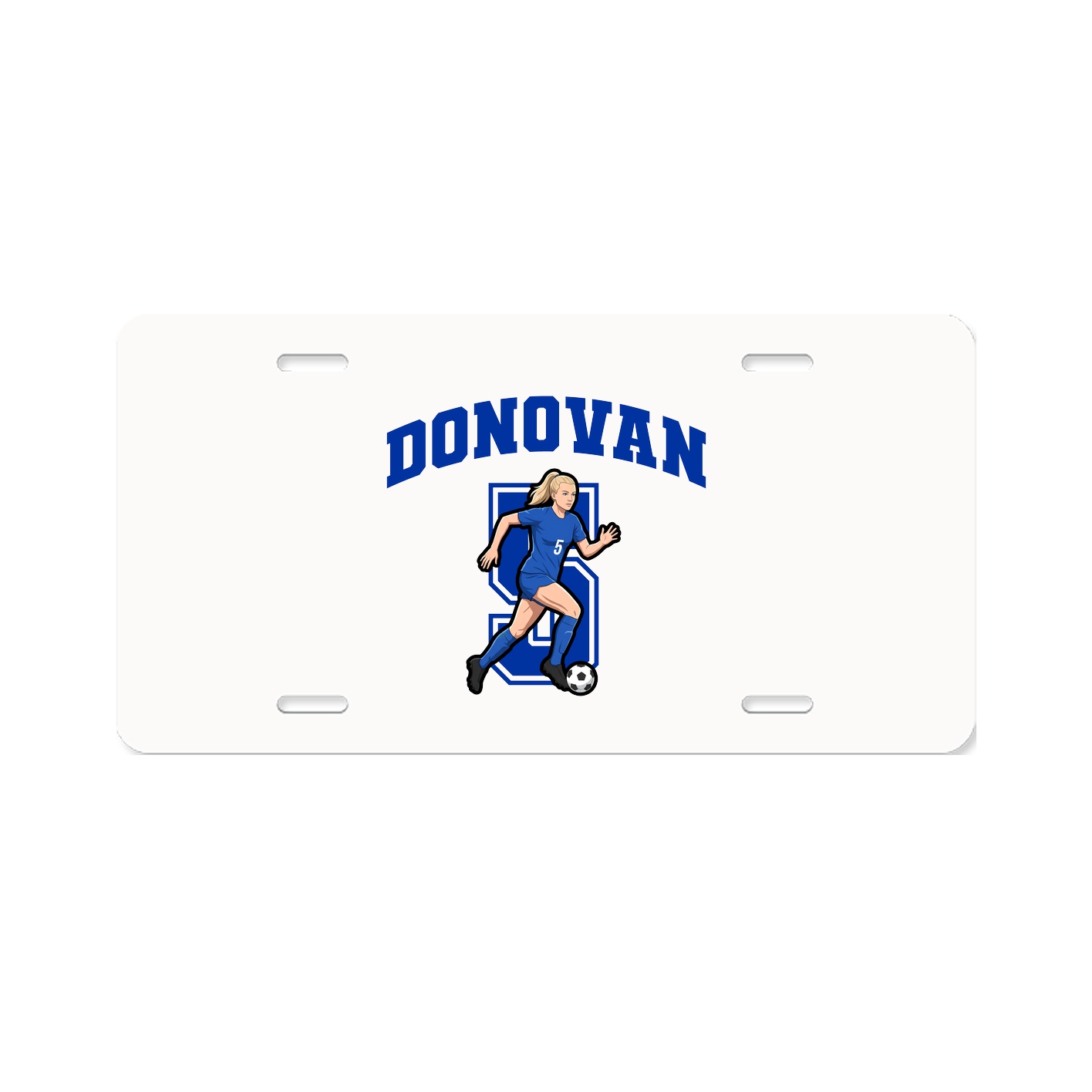 License Plate — Number in Classic
