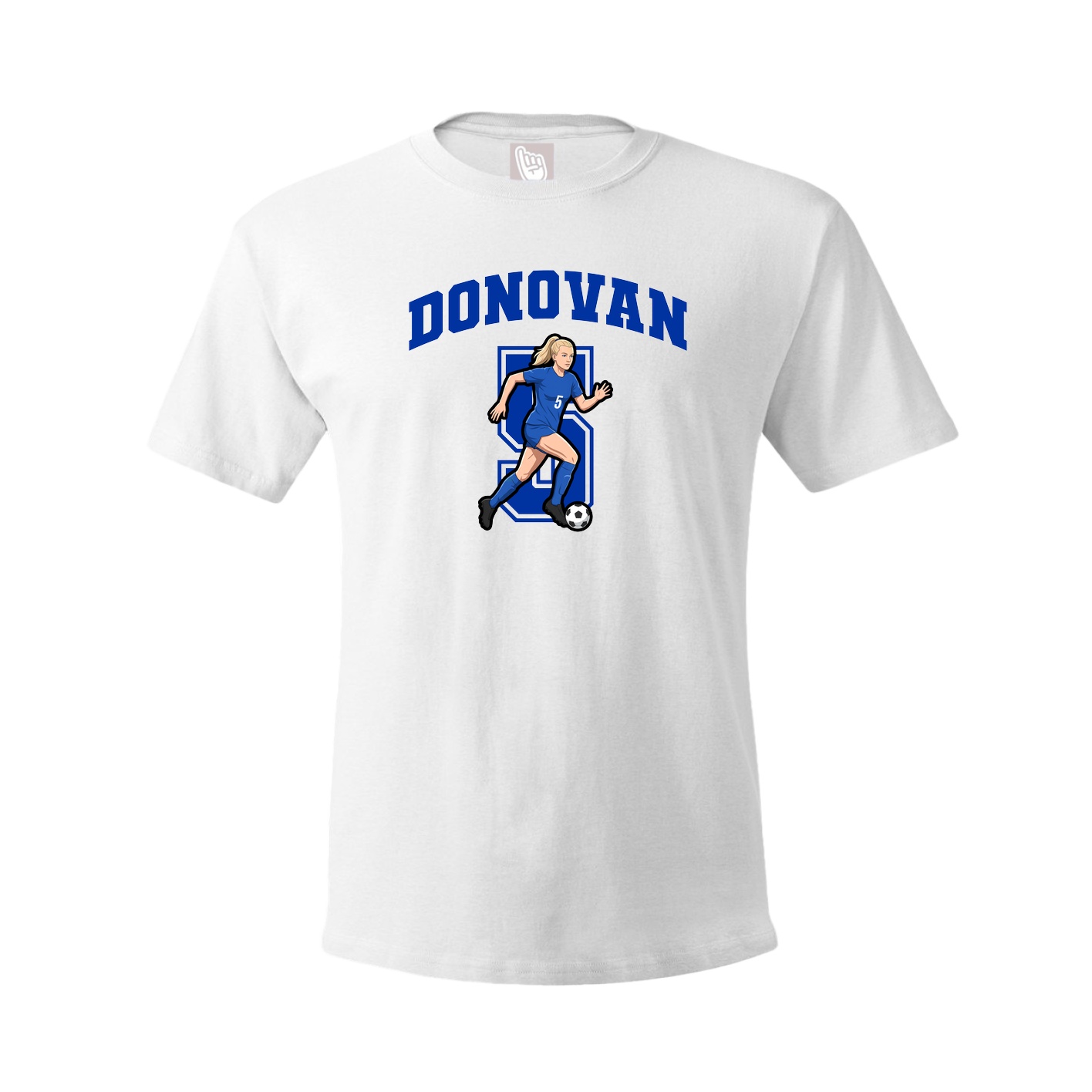 Youth Tee — Number in White