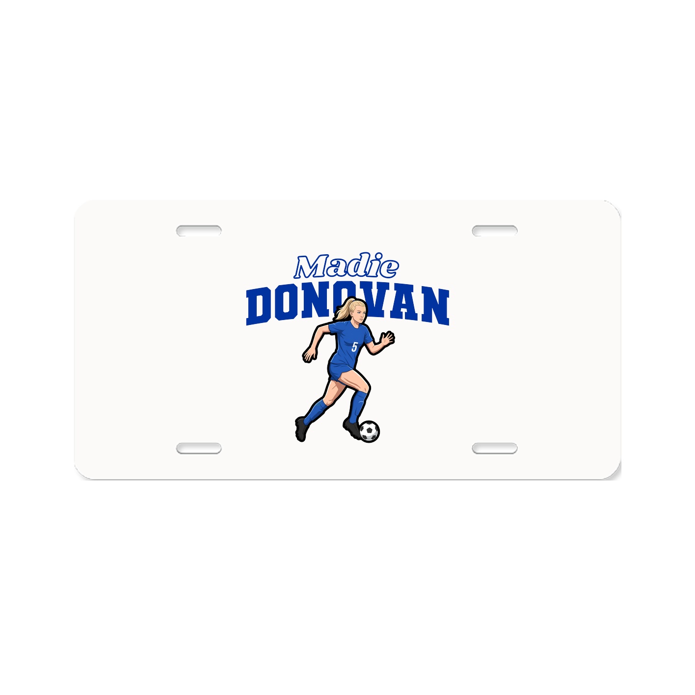 License Plate — Name Arch in Classic