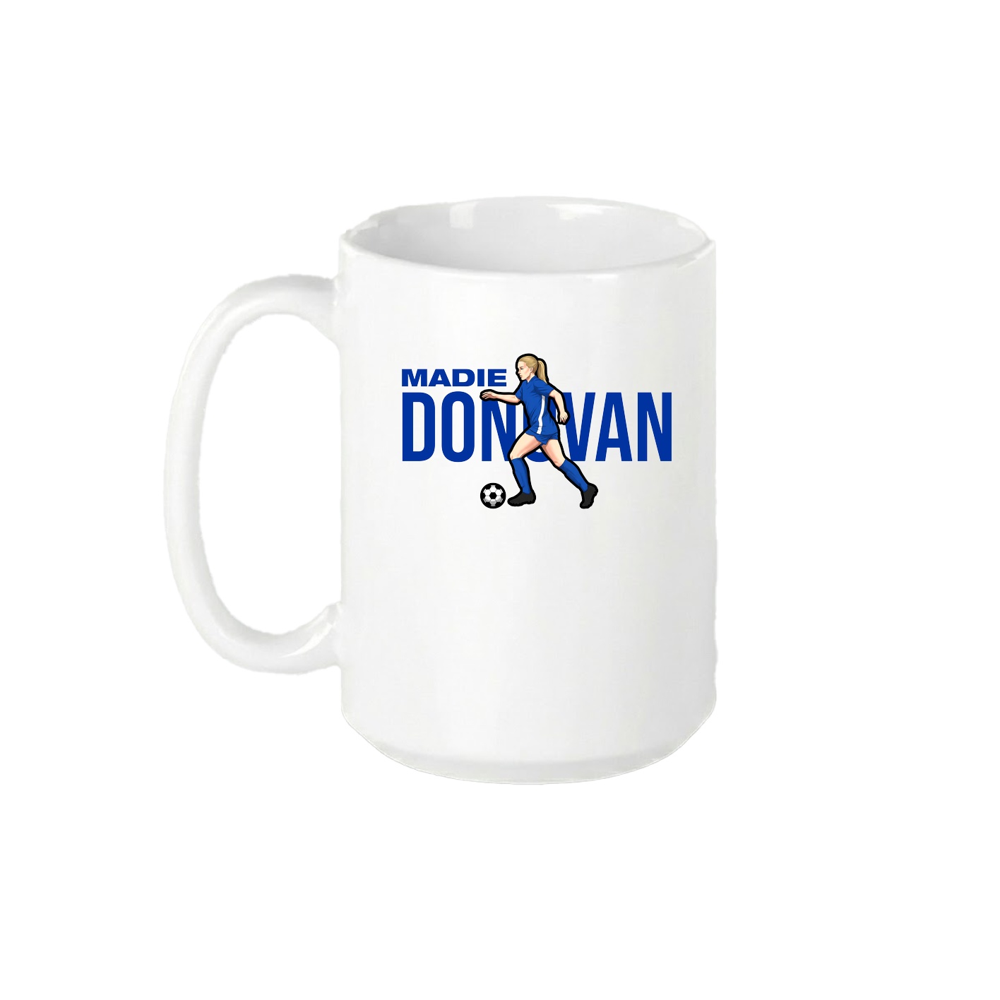 15oz Coffee Mug — Player Name in White