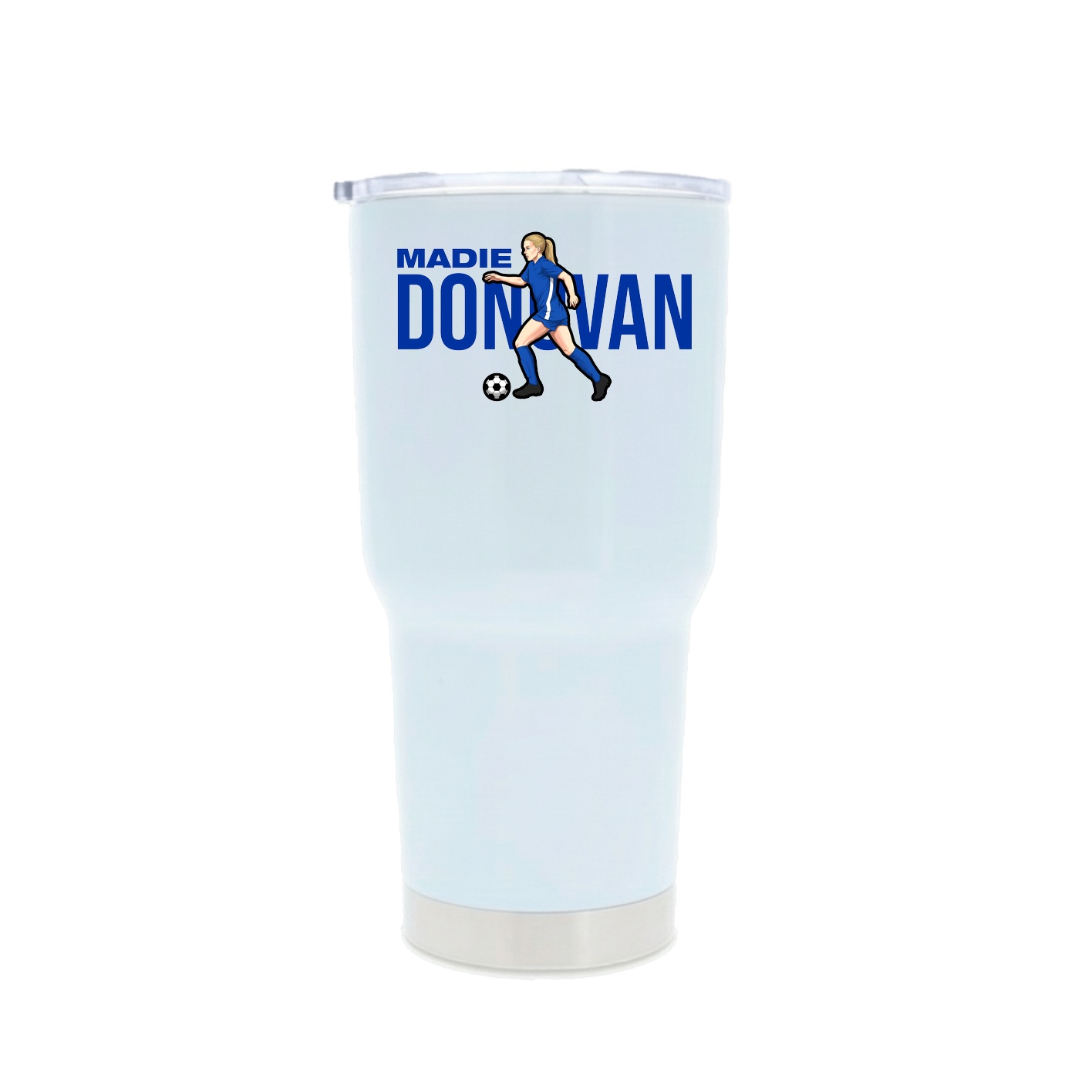30oz Stainless Steel Tumbler — Player Name in White