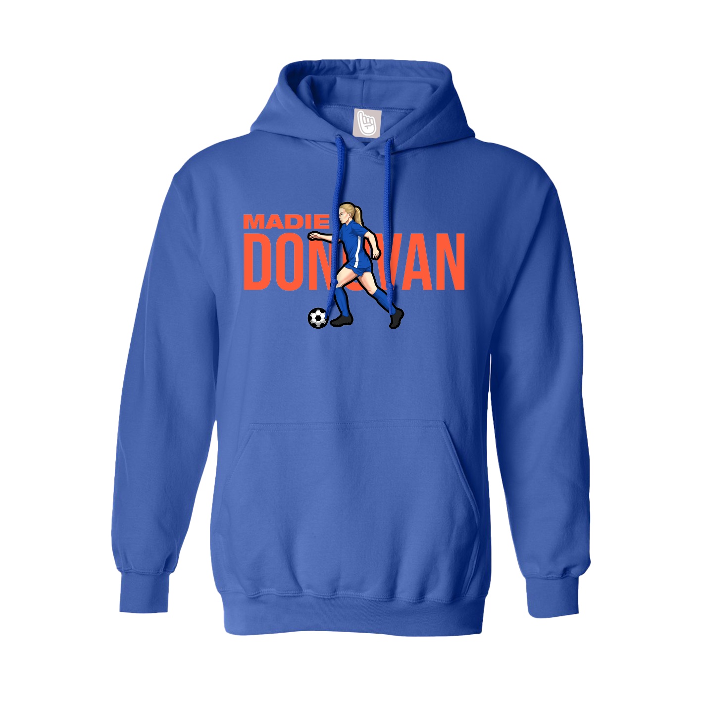 Youth Hoodie — Player Name in Royal