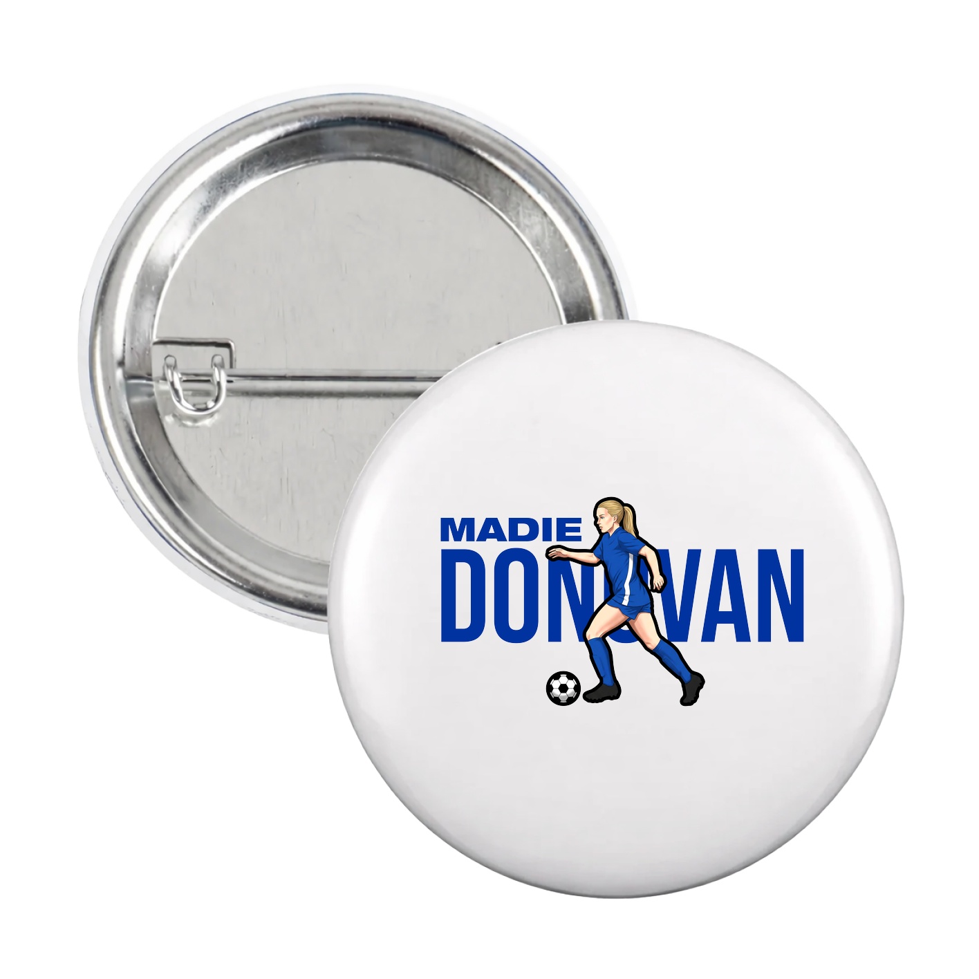 Game Day Button — Player Name in White