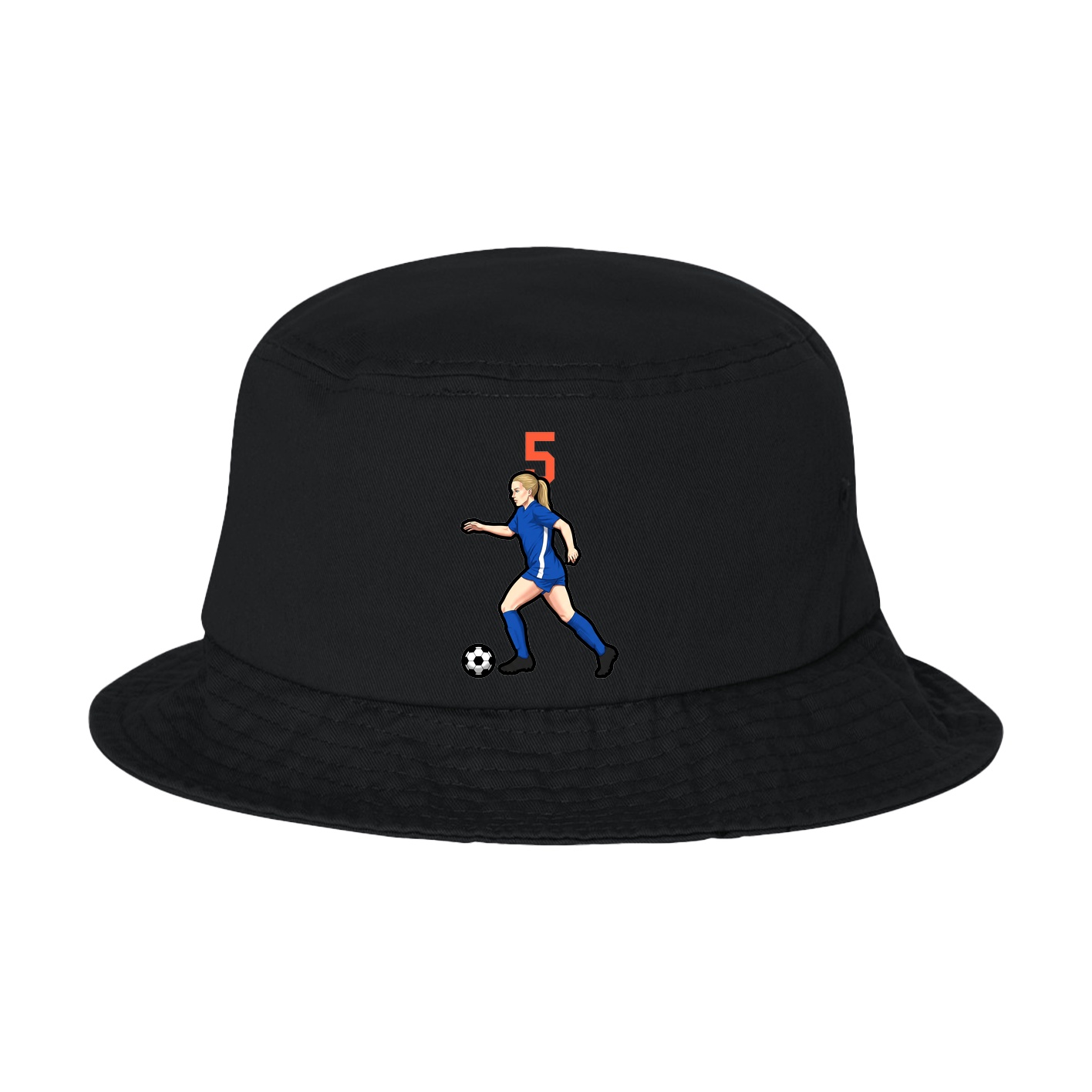 Bucket Cap — Number Top in Black