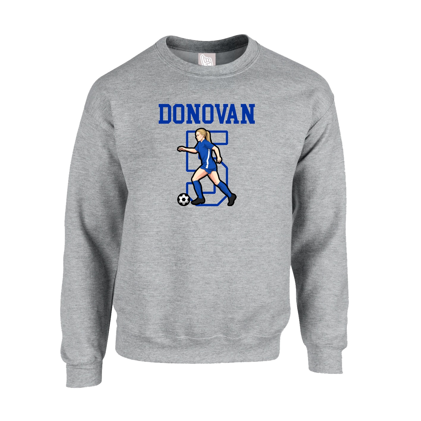 Fleece Crew — Shirsey in Grey