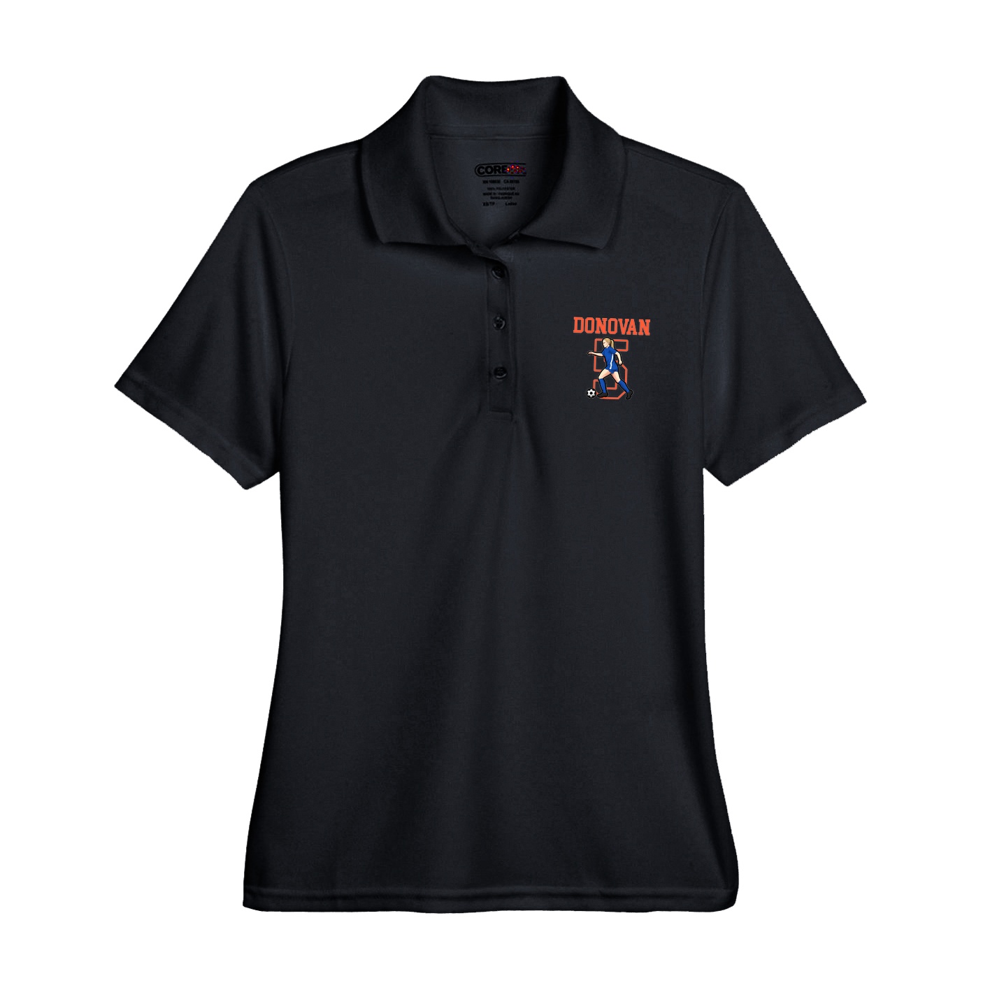 Womens Performance Polo — Shirsey in Black