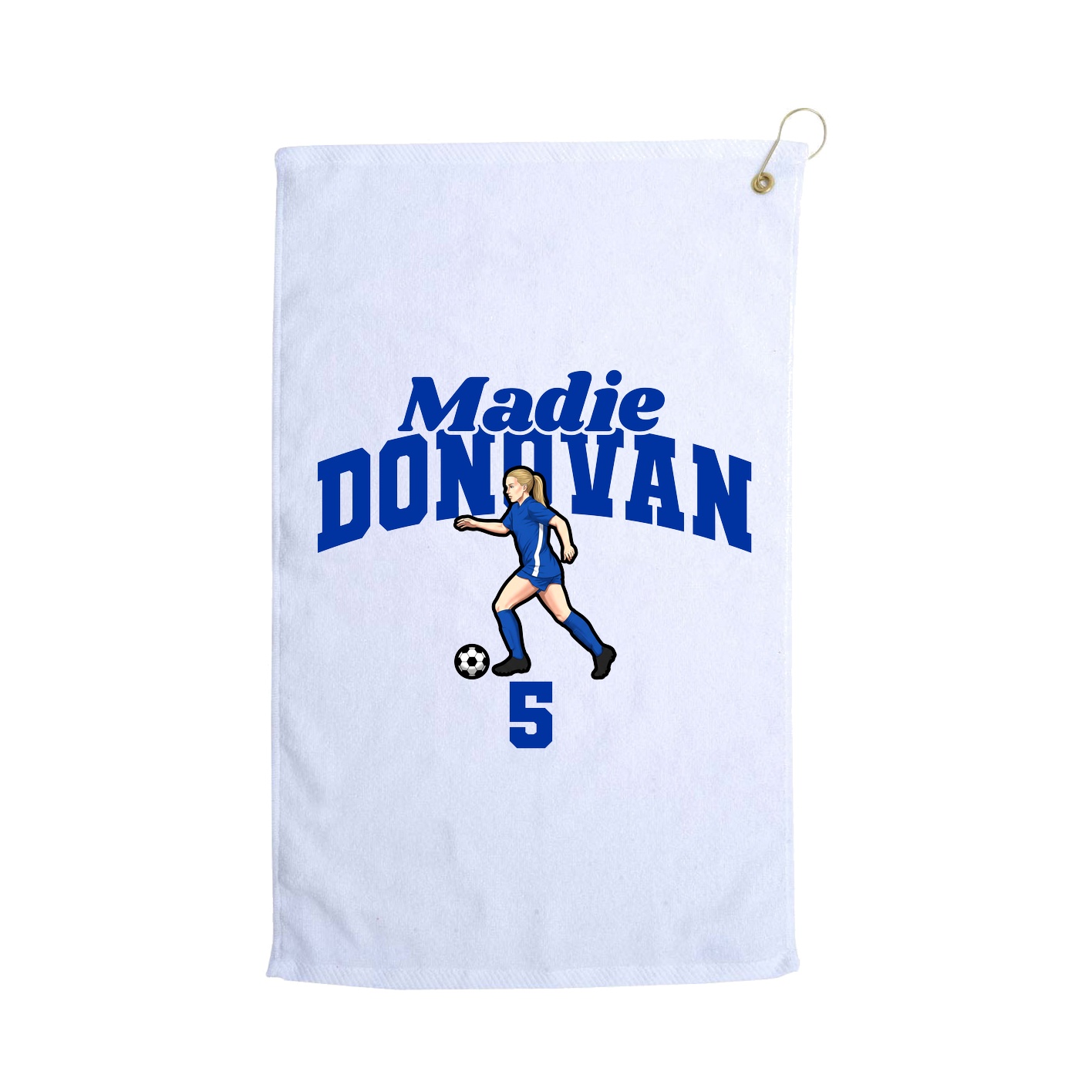 Golf Towel — Signature Arch in White
