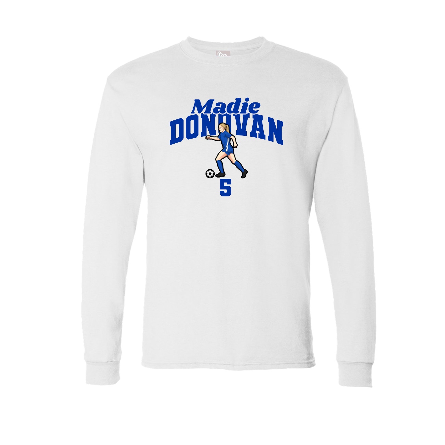 Long Sleeve Tee — Signature Arch in White