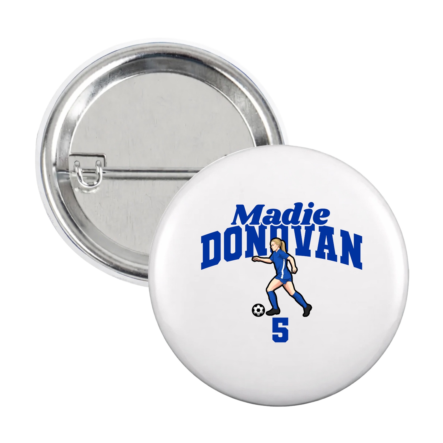 Game Day Button — Signature Arch in White