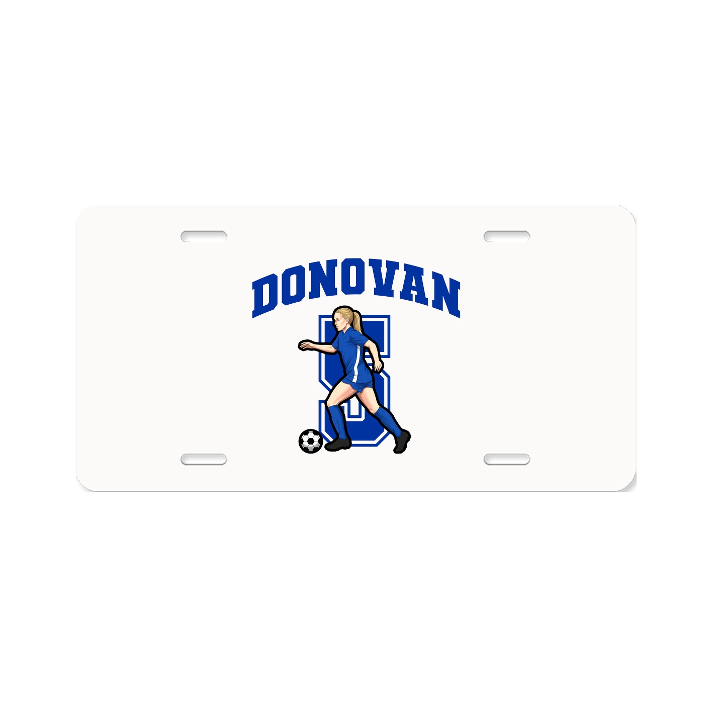 License Plate — Number in Classic