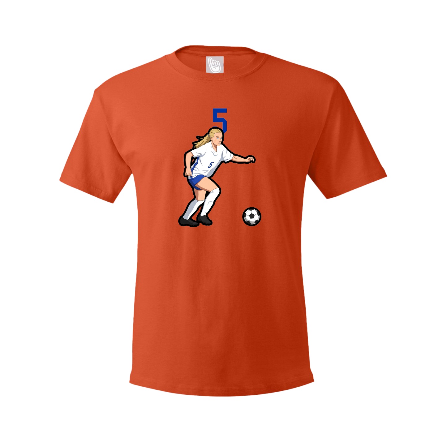 Tee — Number Top in Orange