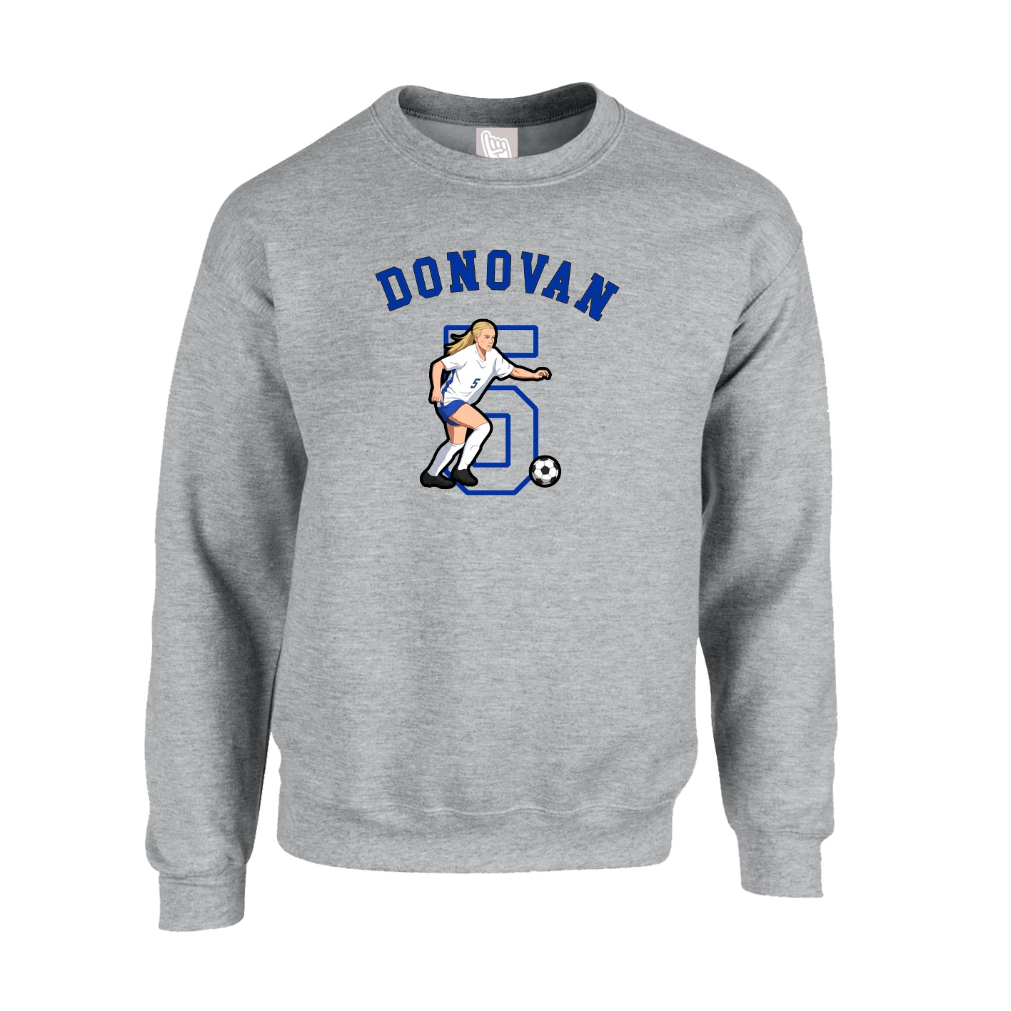 Fleece Crew — Shirsey Arch in Grey
