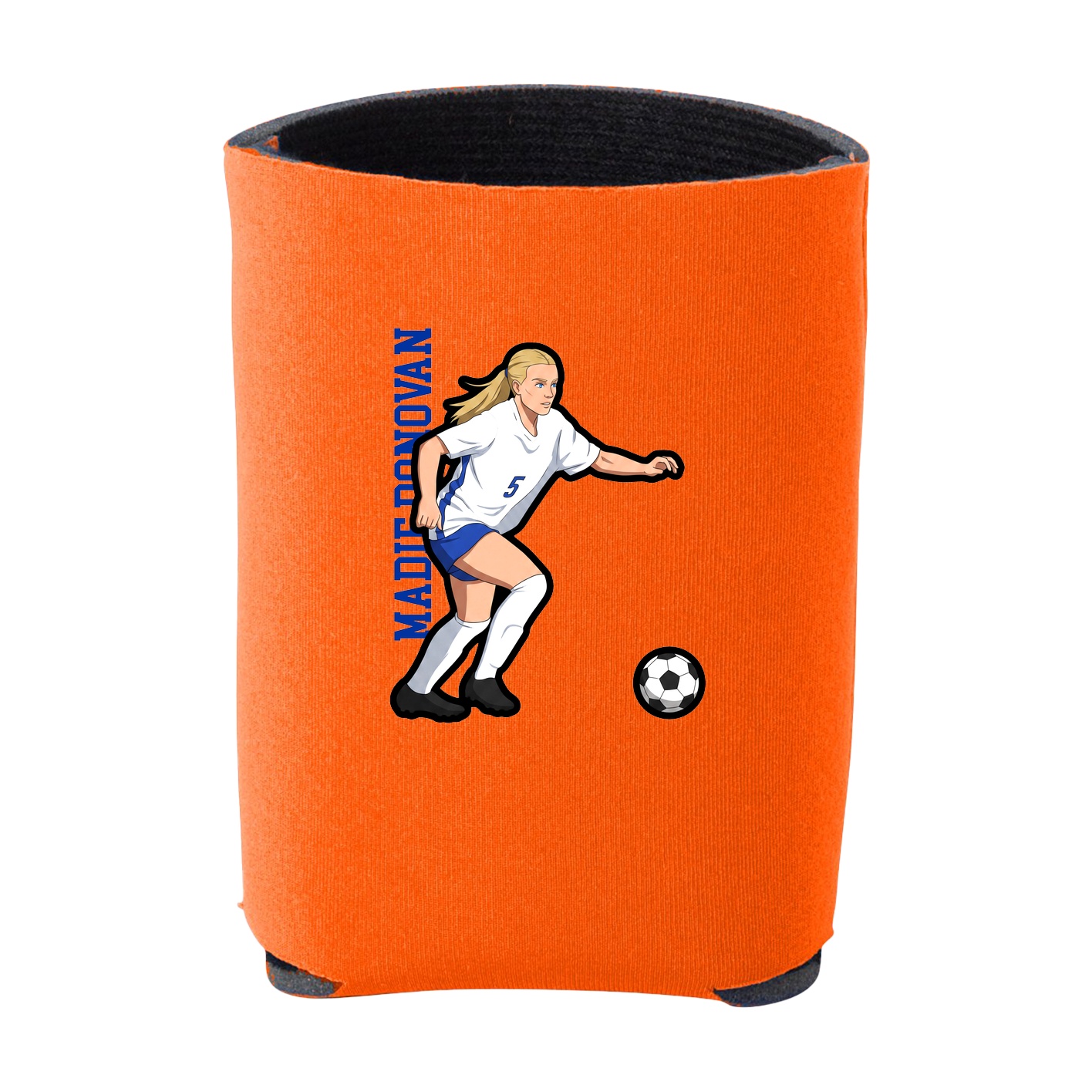 Can Holder — Name Vertical in Orange