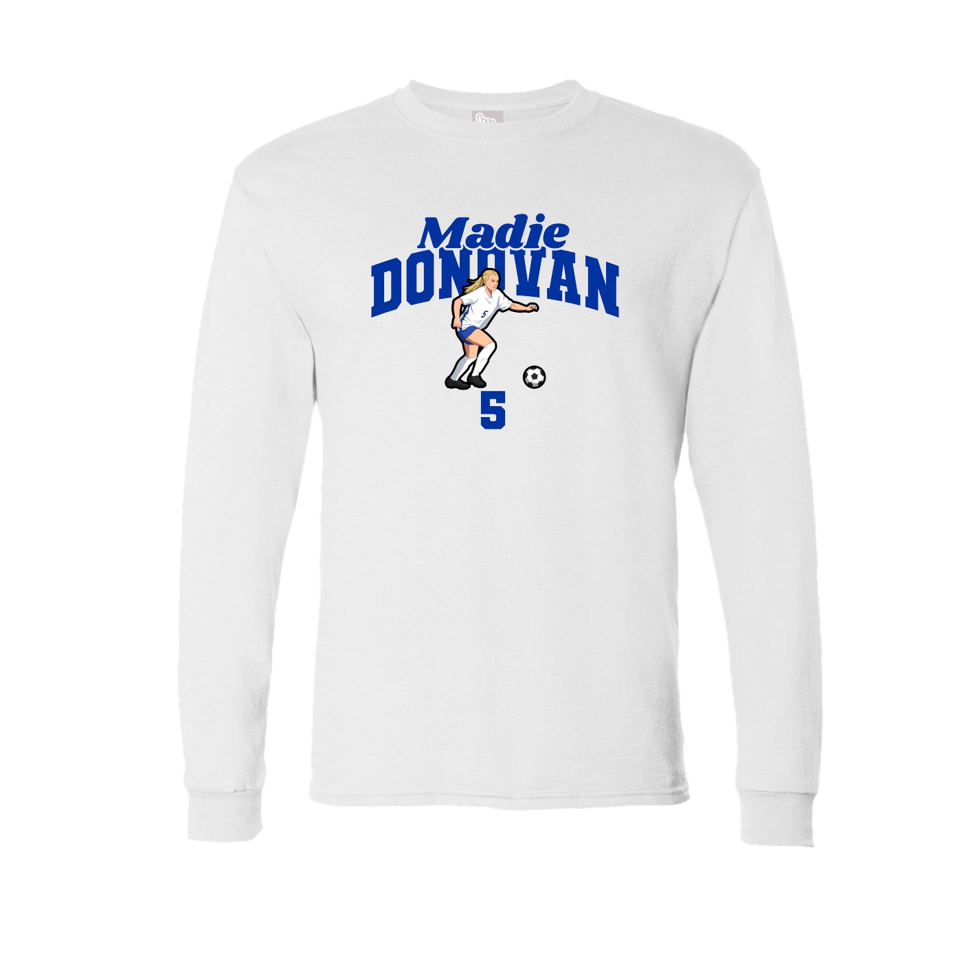 Long Sleeve Tee — Signature Arch in White