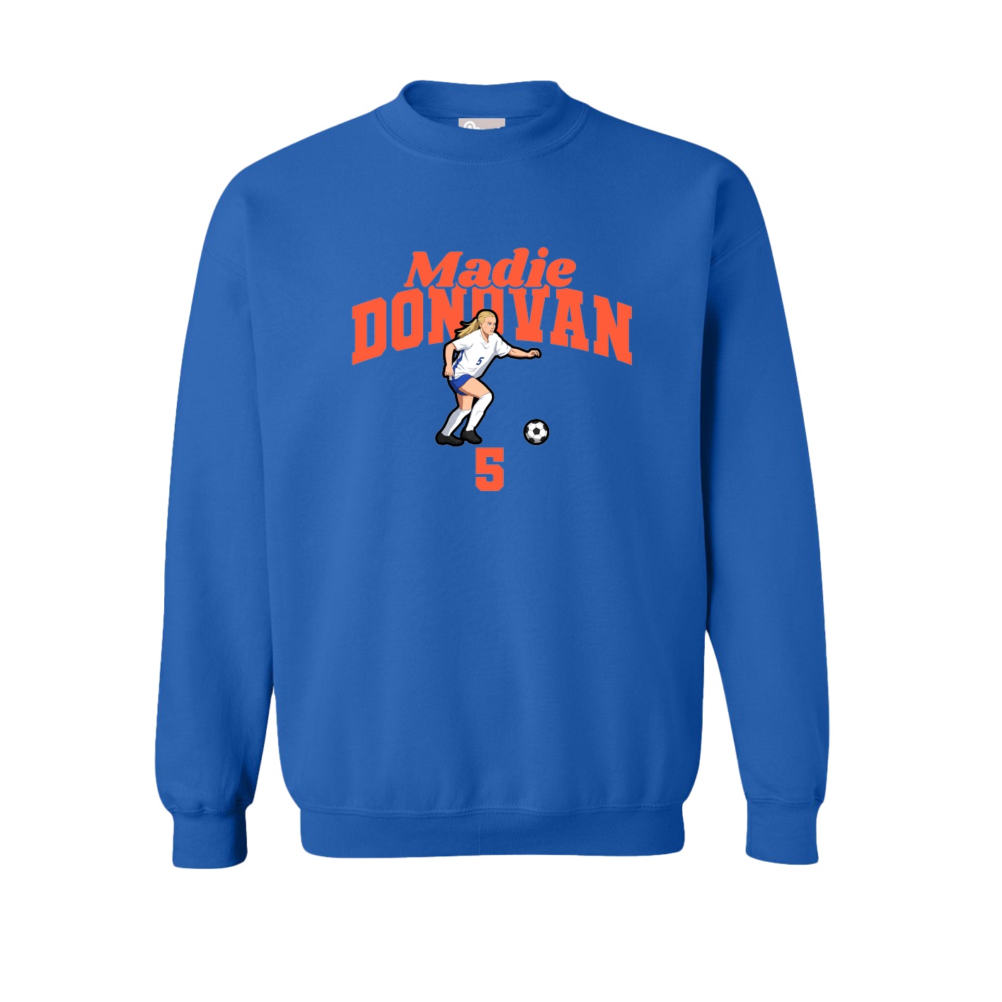 Fleece Crew — Signature Arch in Royal