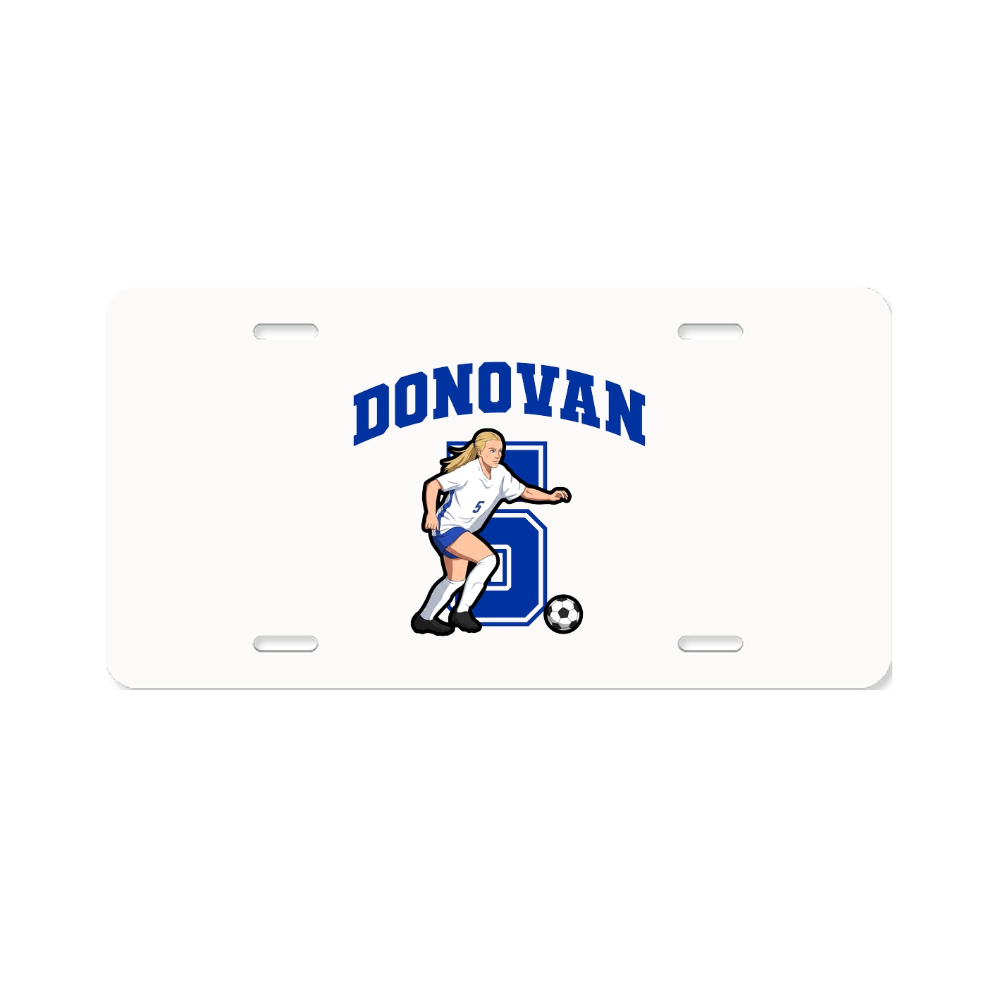 License Plate — Number in Classic
