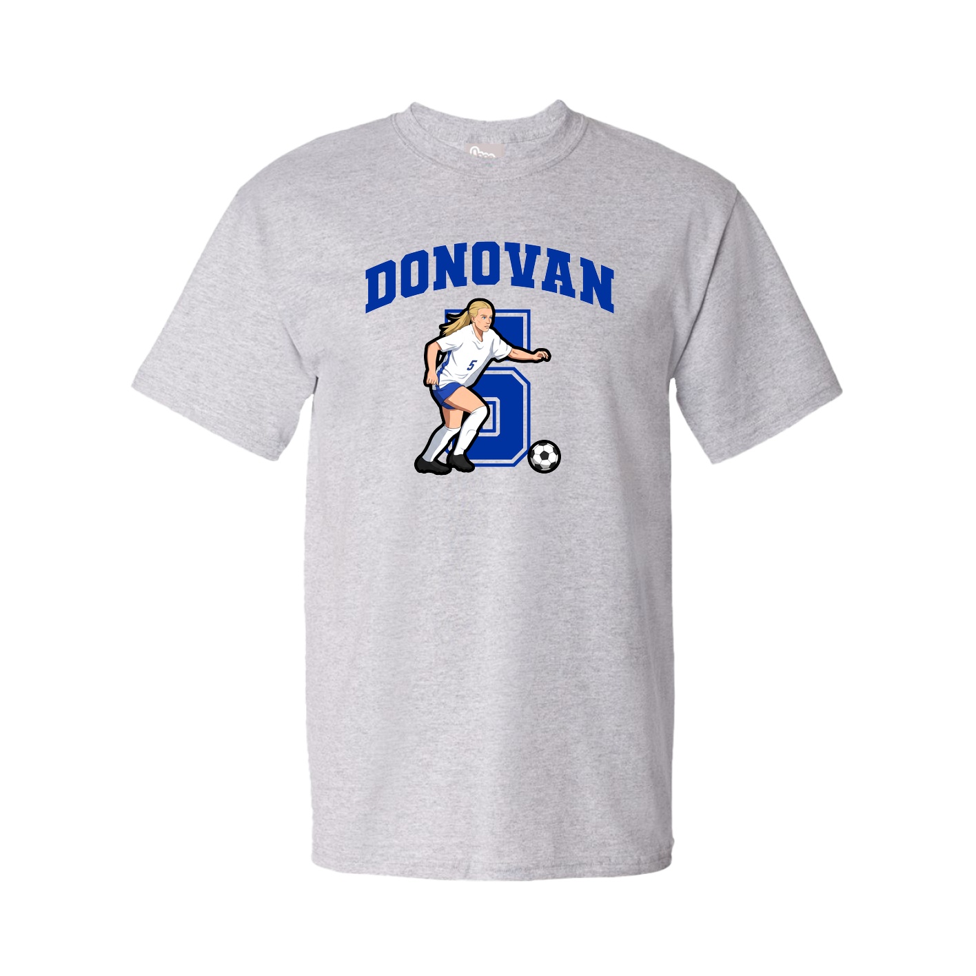 Youth Tee — Number in Grey