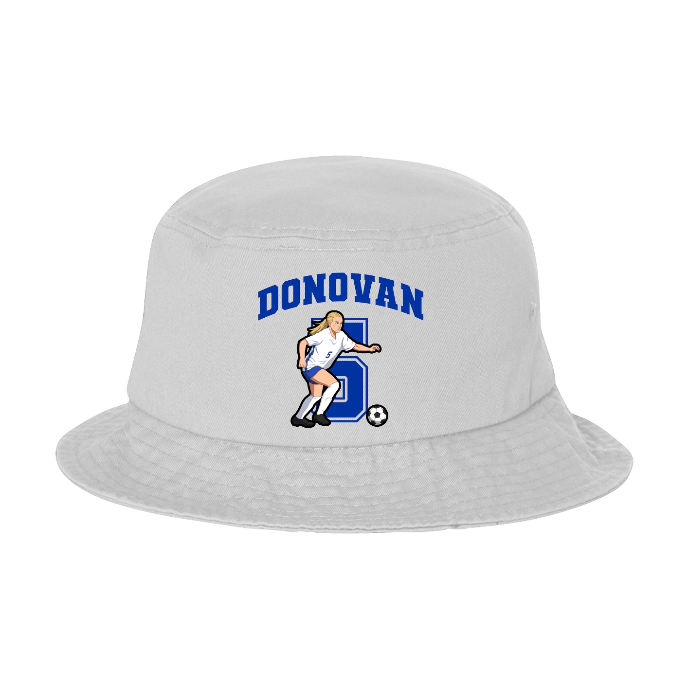 Bucket Cap — Number in White