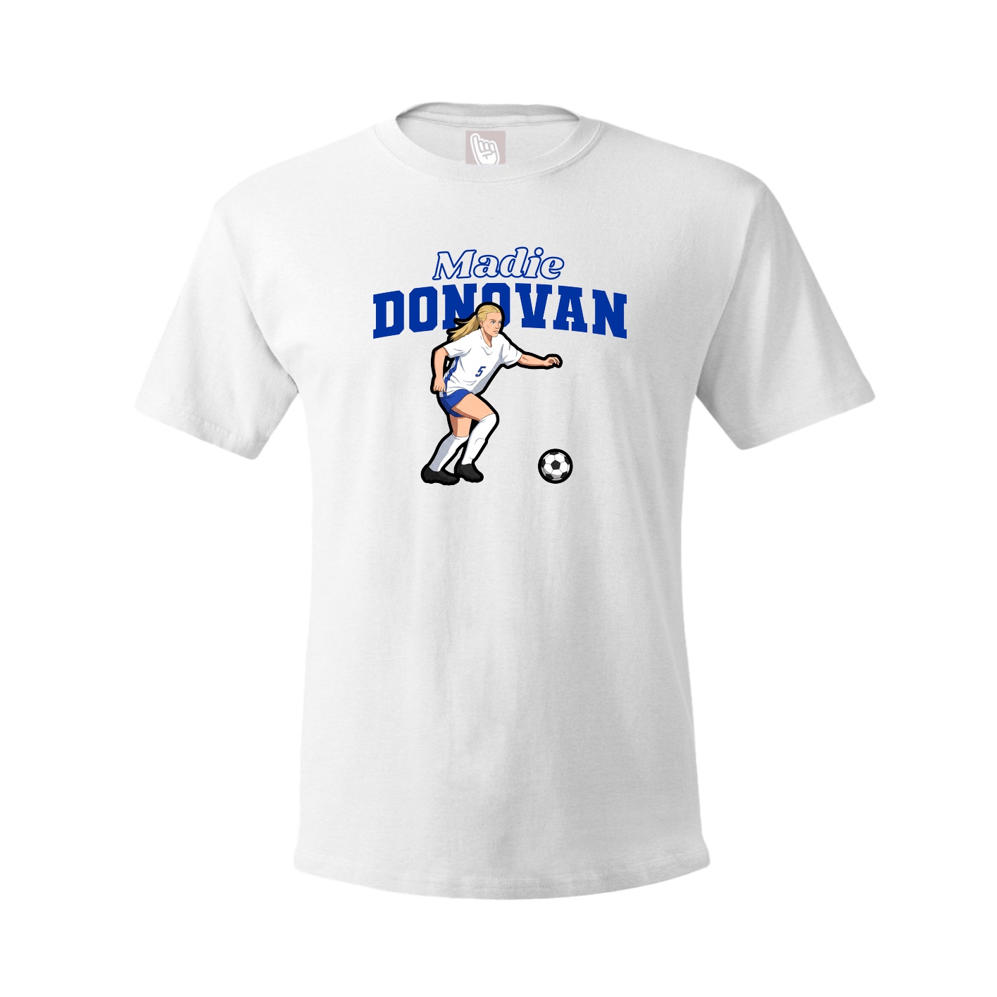 Youth Tee — Name Arch in White