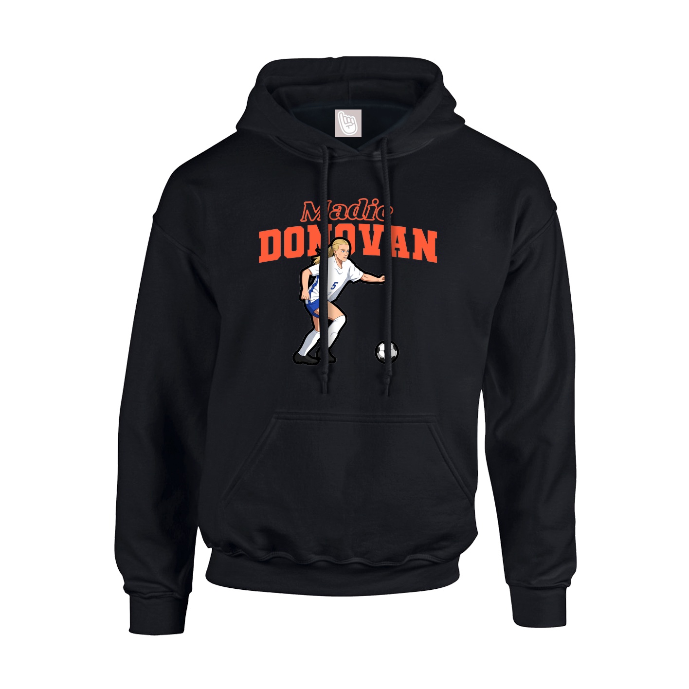 Hoodie — Name Arch in Black