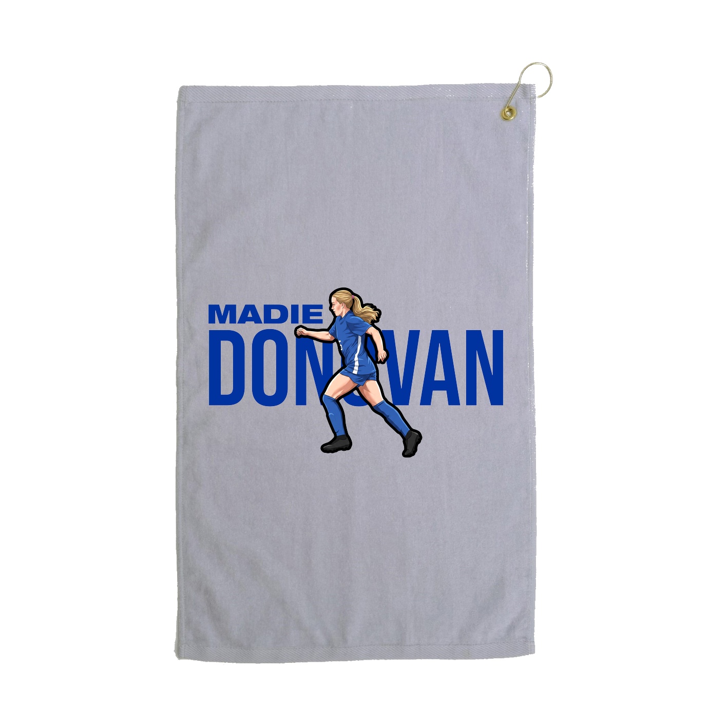 Golf Towel — Player Name in Grey
