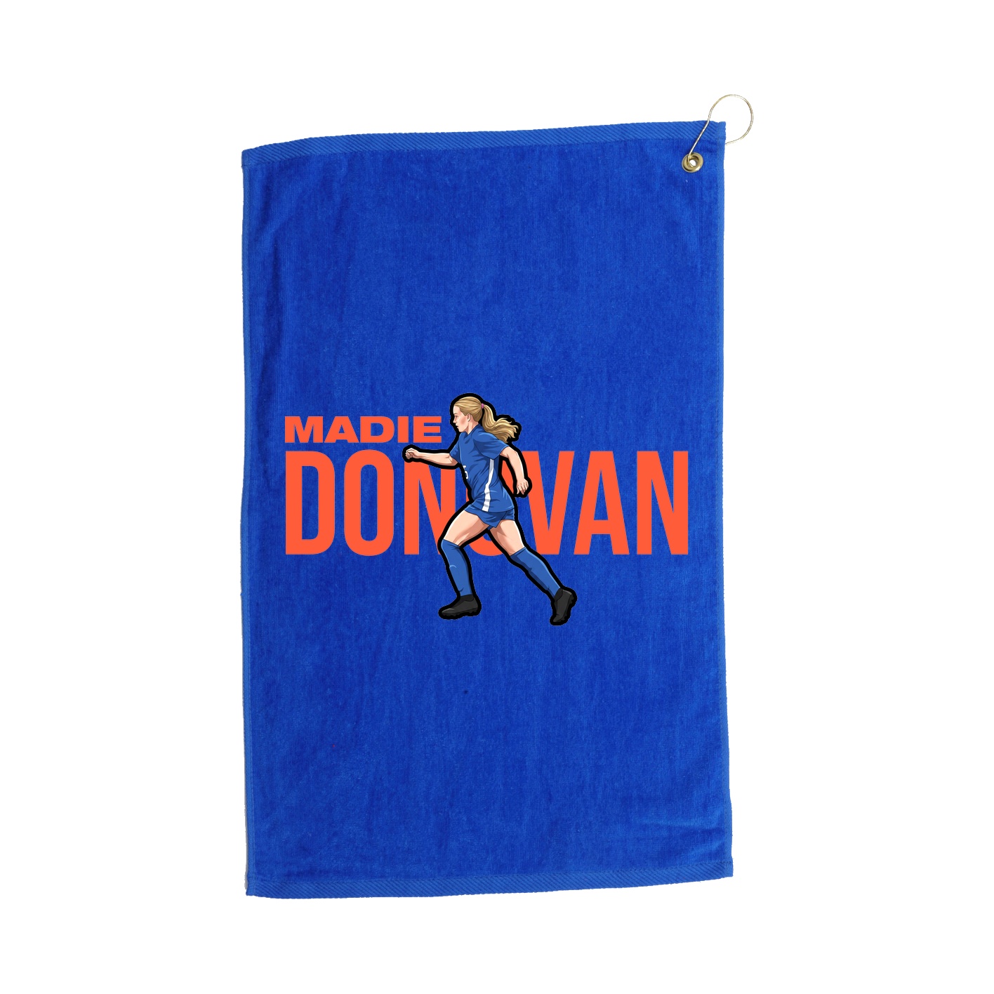 Golf Towel — Player Name in Royal