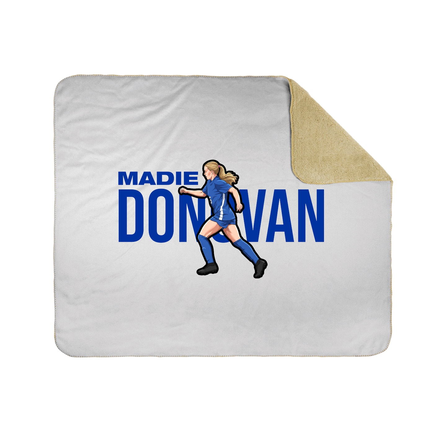 Throw Blanket — Player Name in White