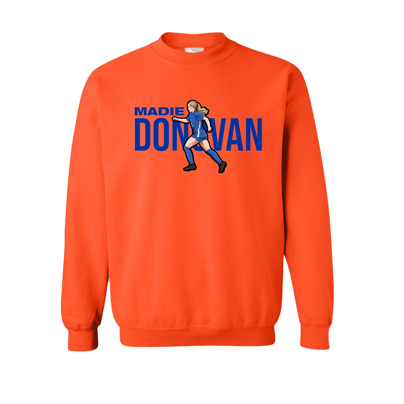 Fleece Crew — Player Name in Orange