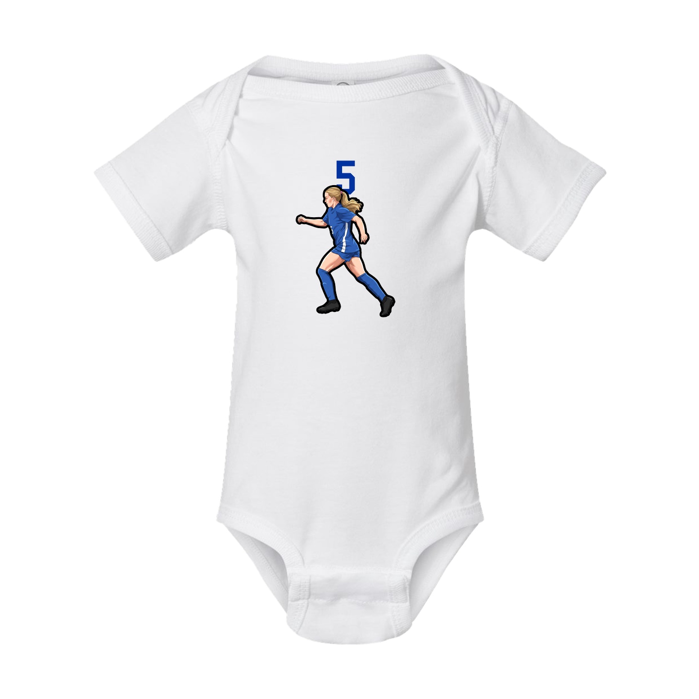 Baby Onesie — Number Top in White
