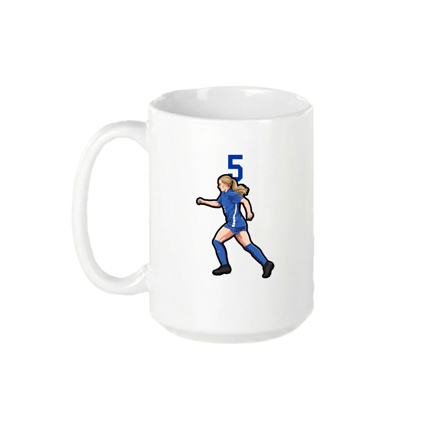 15oz Coffee Mug — Number Top in White