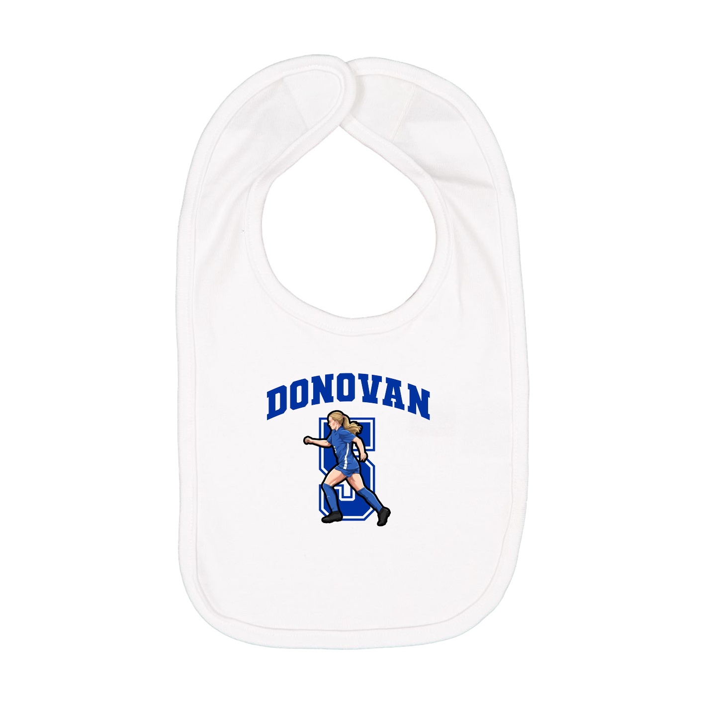 Infant Bib — Number in White