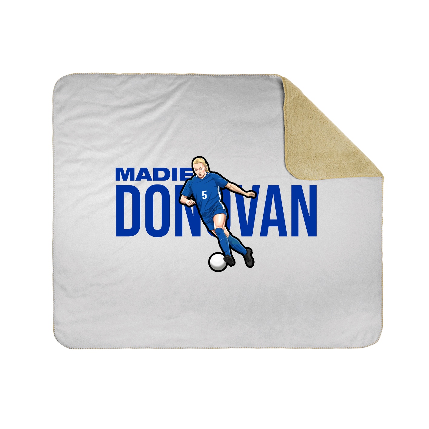 Throw Blanket — Player Name in White