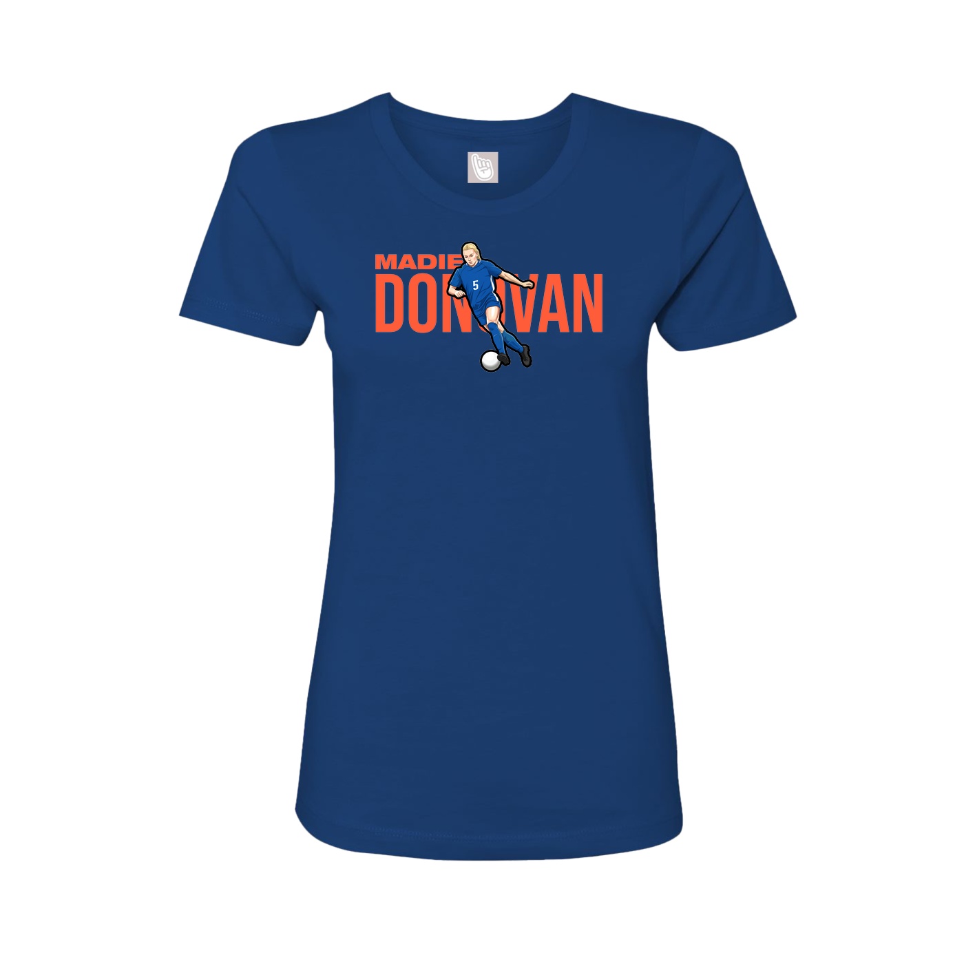 Womens Tee — Player Name in Royal