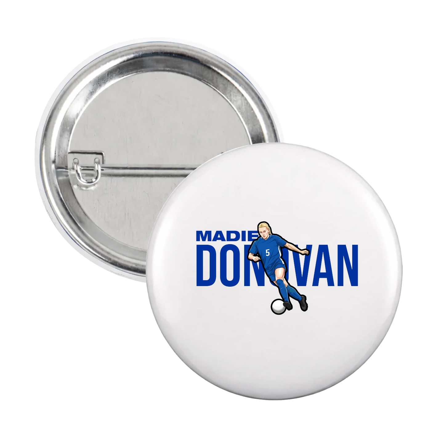 Game Day Button — Player Name in White