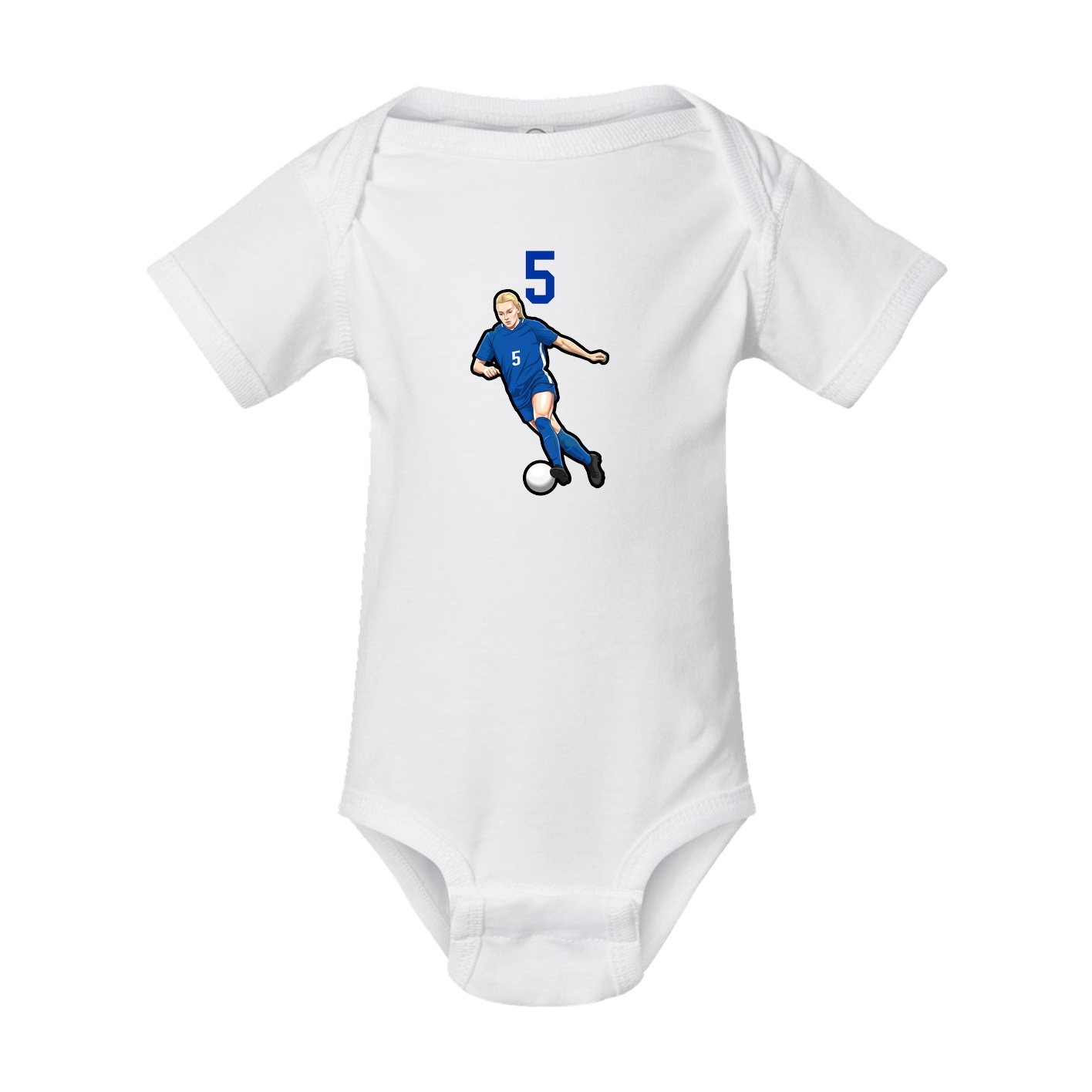 Baby Onesie — Number Top in White