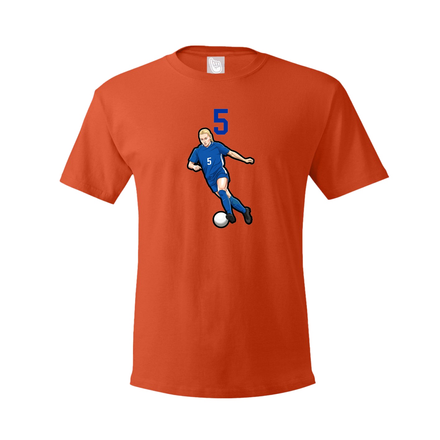 Tee — Number Top in Orange