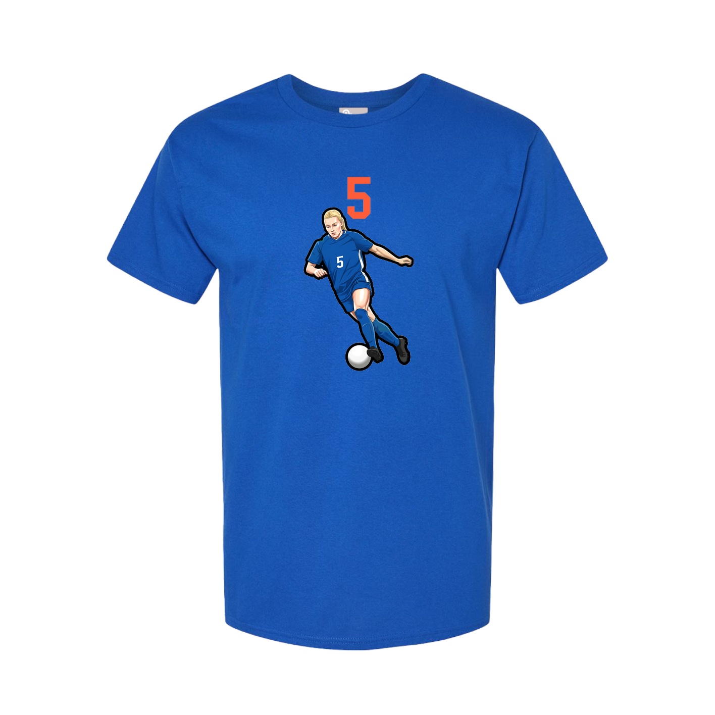 Youth Tee — Number Top in Royal