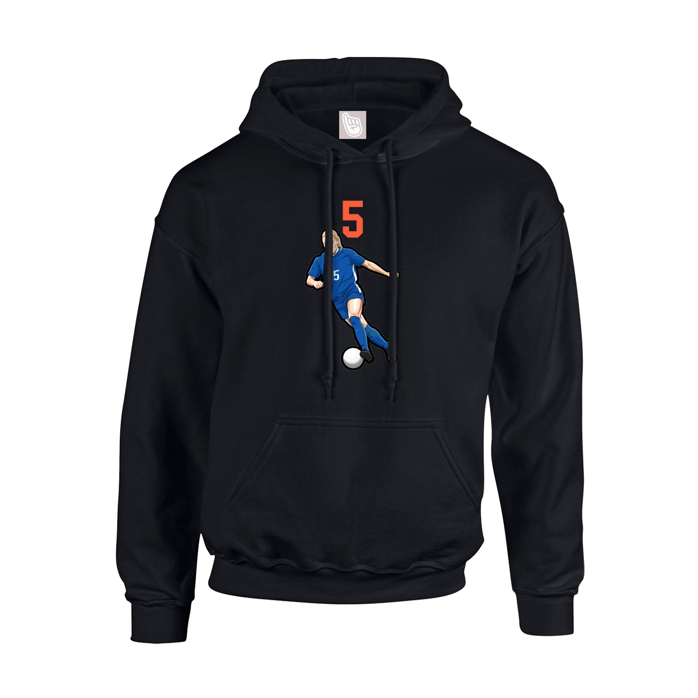Hoodie — Number Top in Black