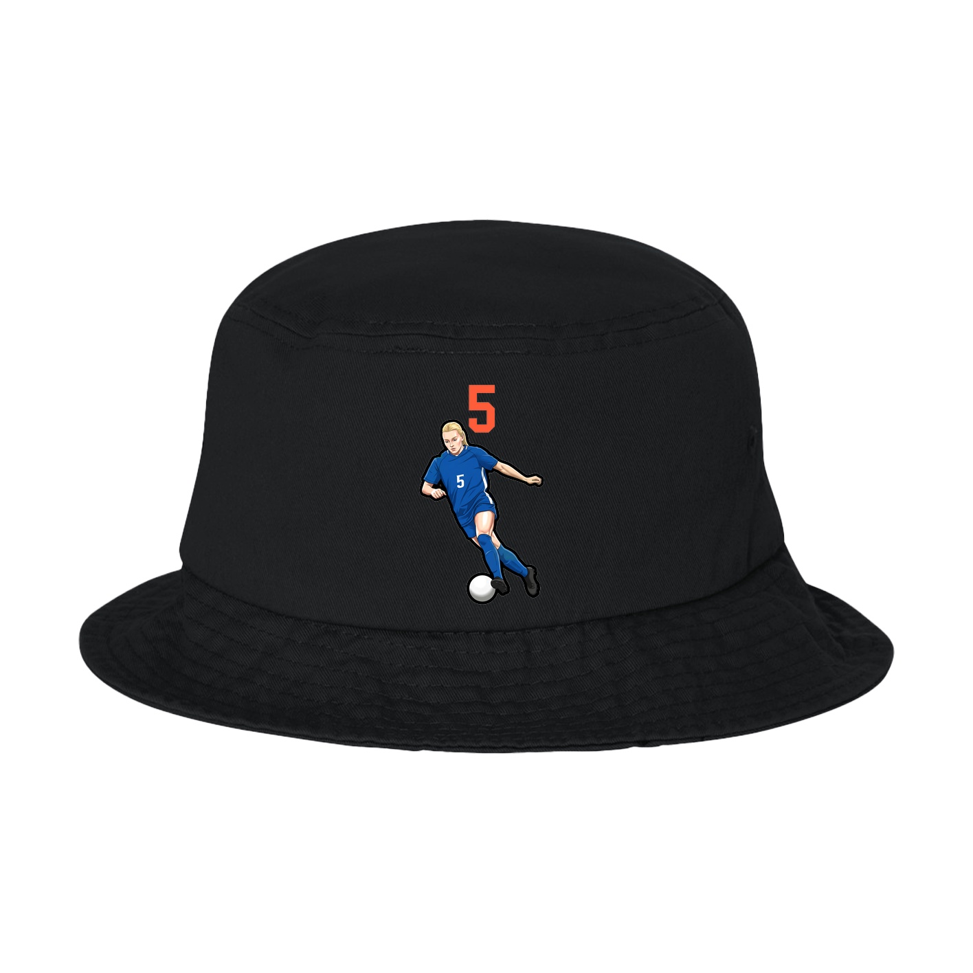 Bucket Cap — Number Top in Black