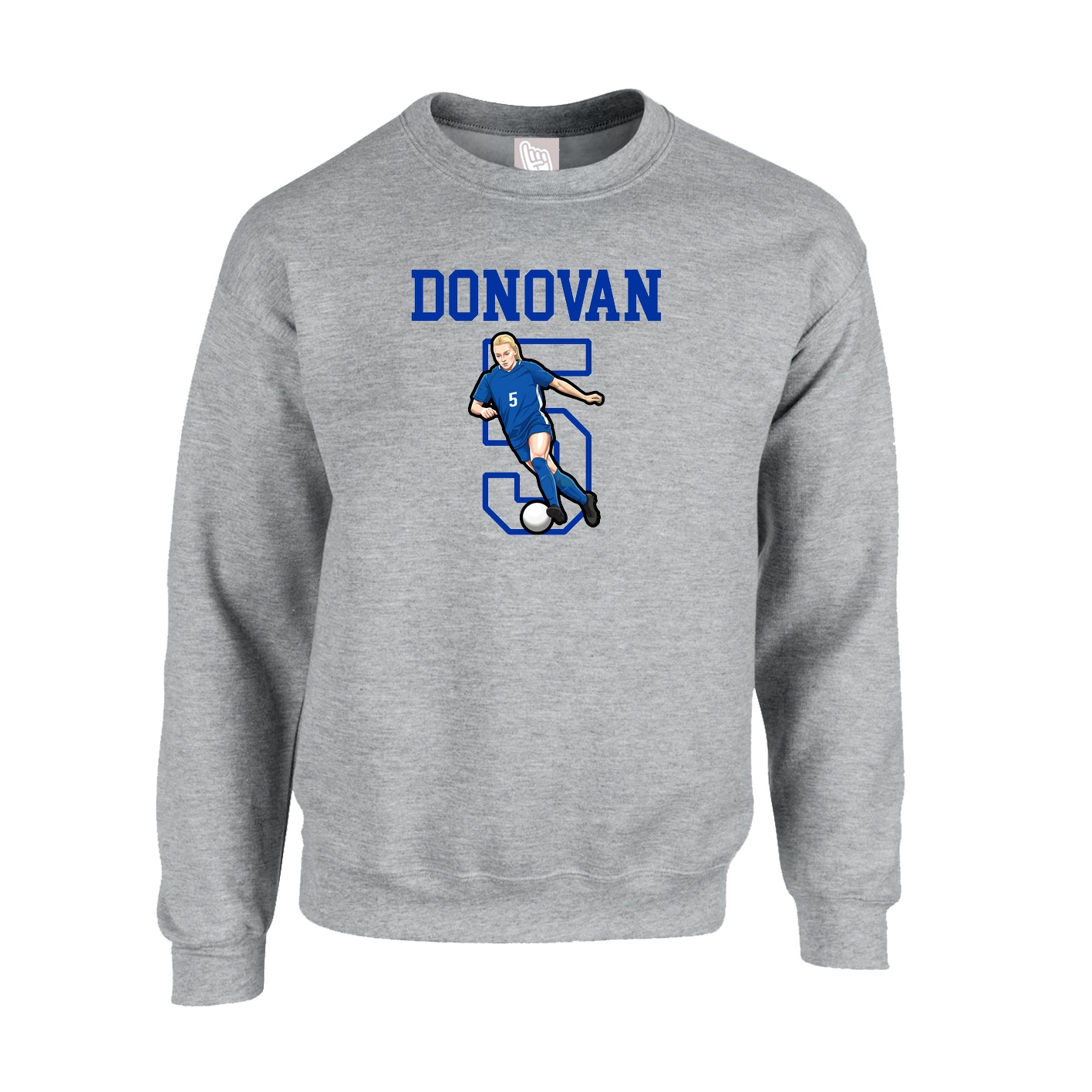 Fleece Crew — Shirsey in Grey