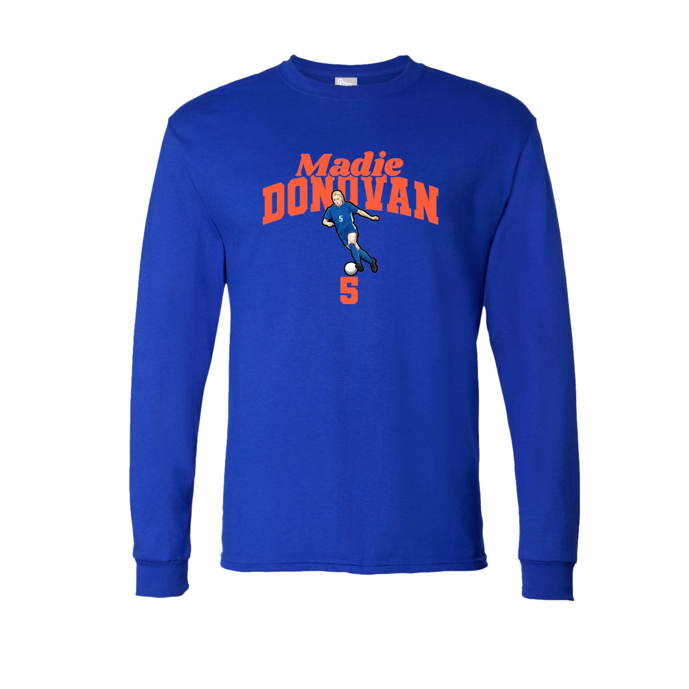 Long Sleeve Tee — Signature Arch in Royal