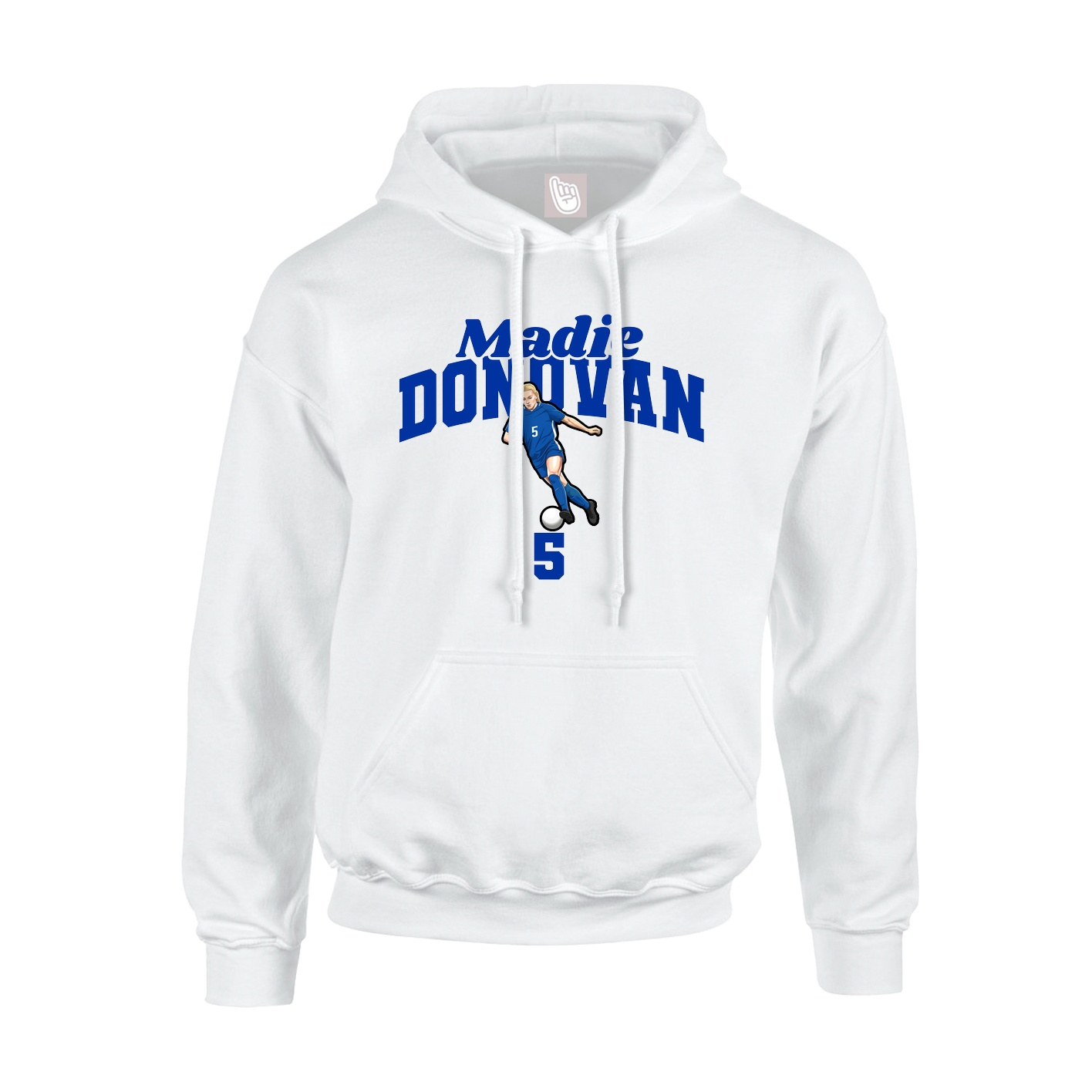 Youth Hoodie — Signature Arch in White
