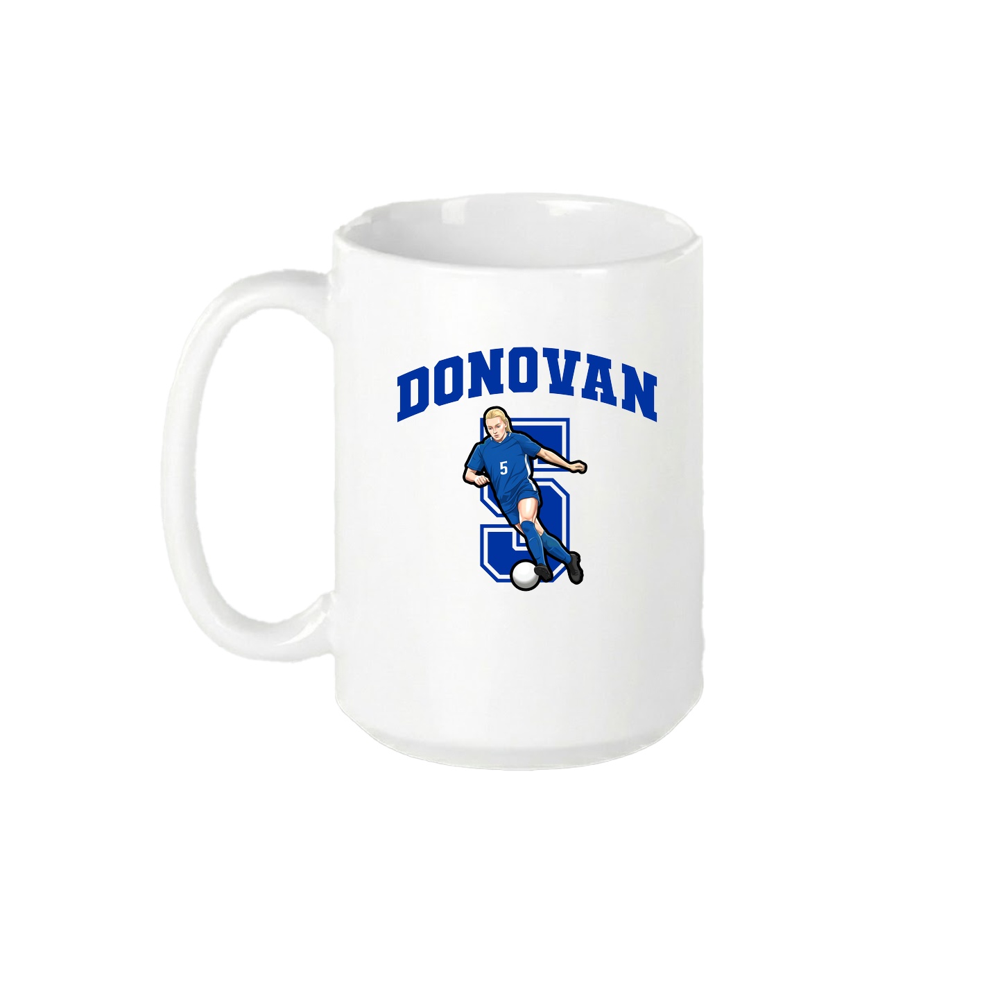 15oz Coffee Mug — Number in White