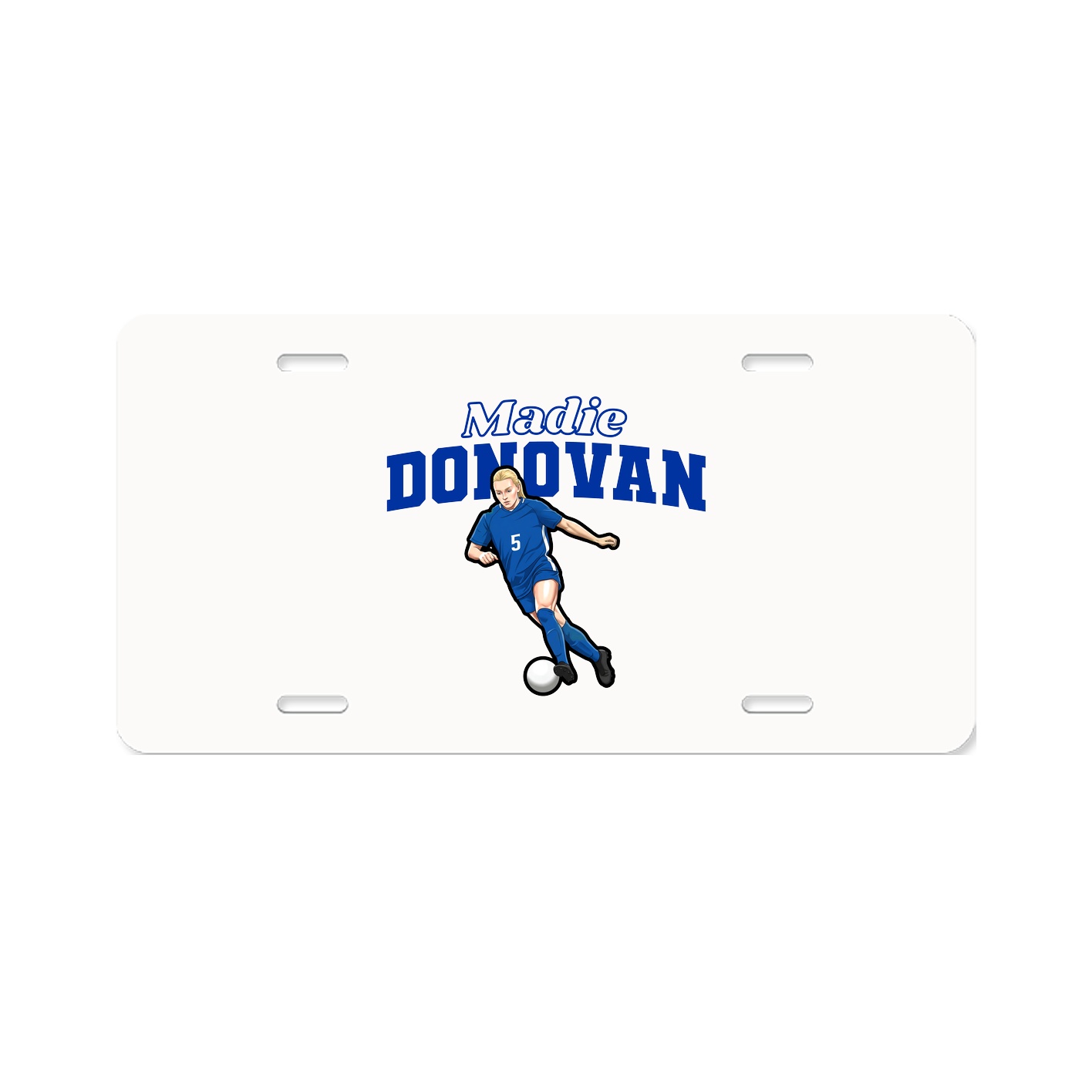 License Plate — Name Arch in Classic