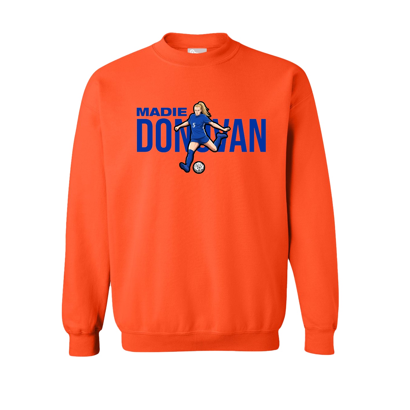 Fleece Crew — Player Name in Orange