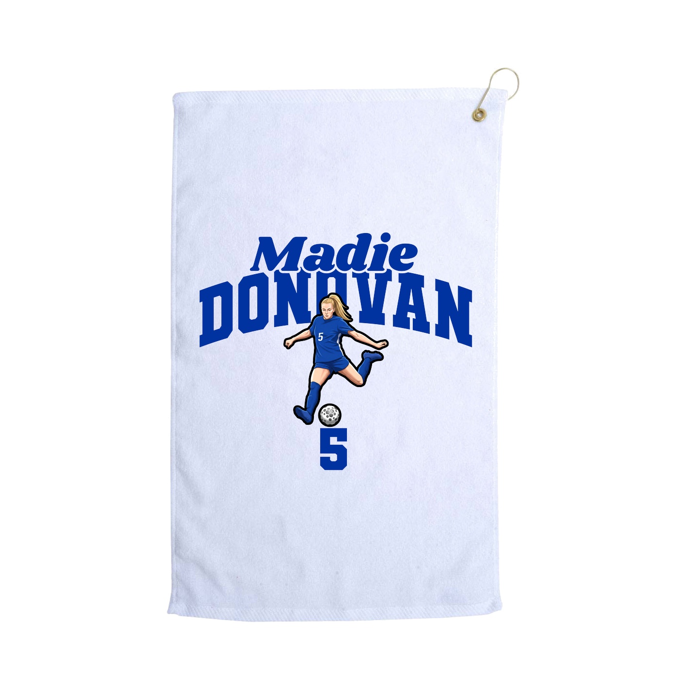 Golf Towel — Signature Arch in White