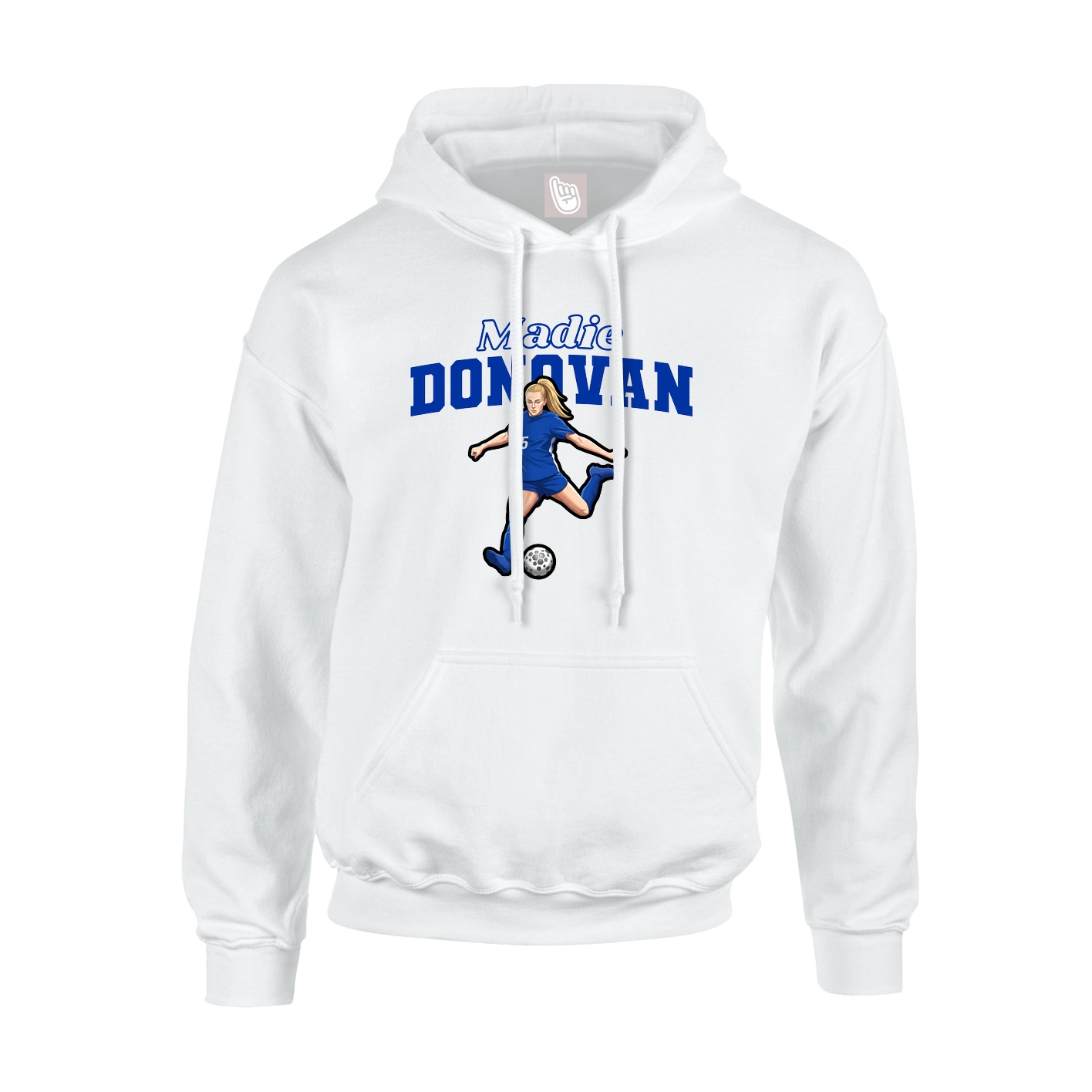 Hoodie — Name Arch in White