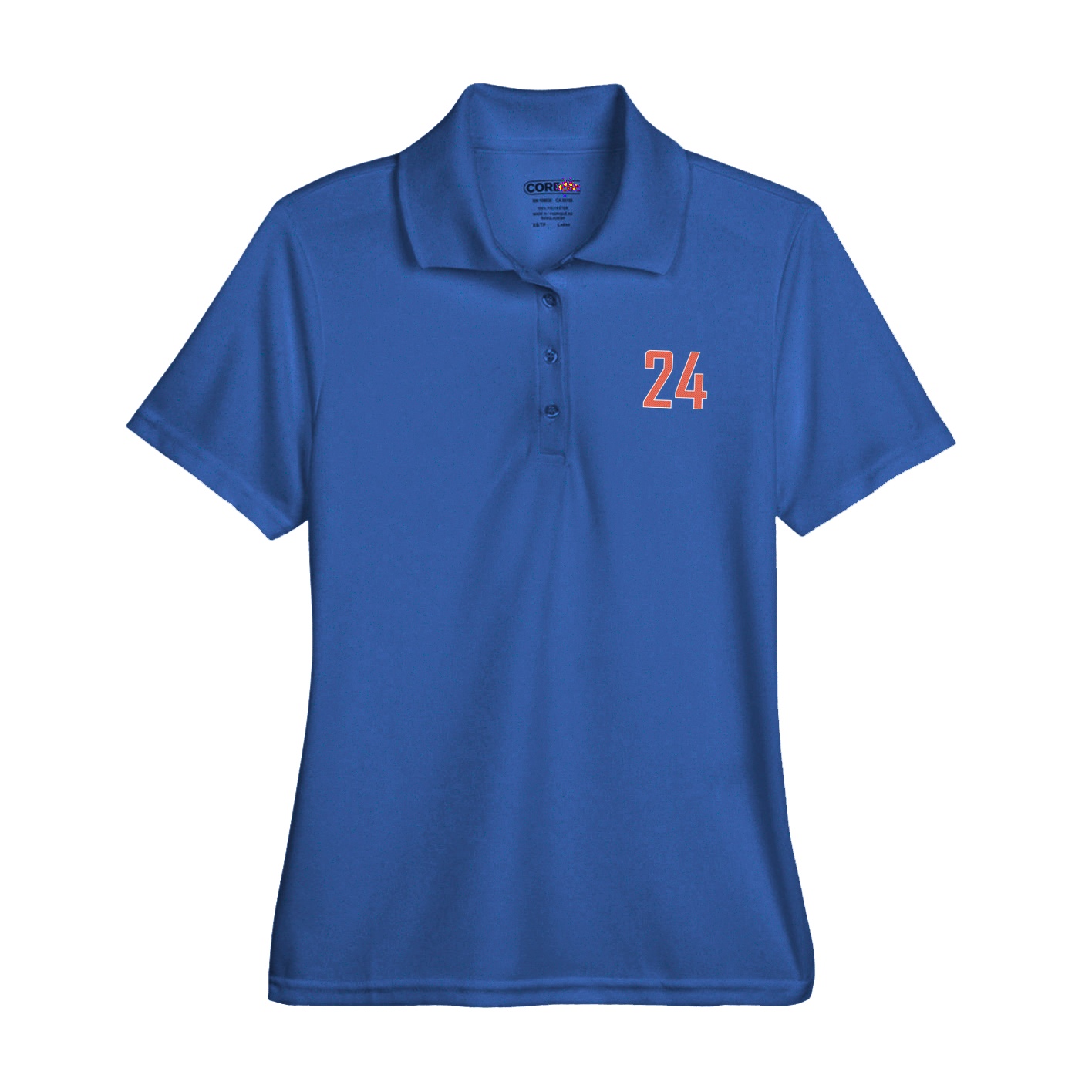 Womens Performance Polo — Front Shirsy in Royal