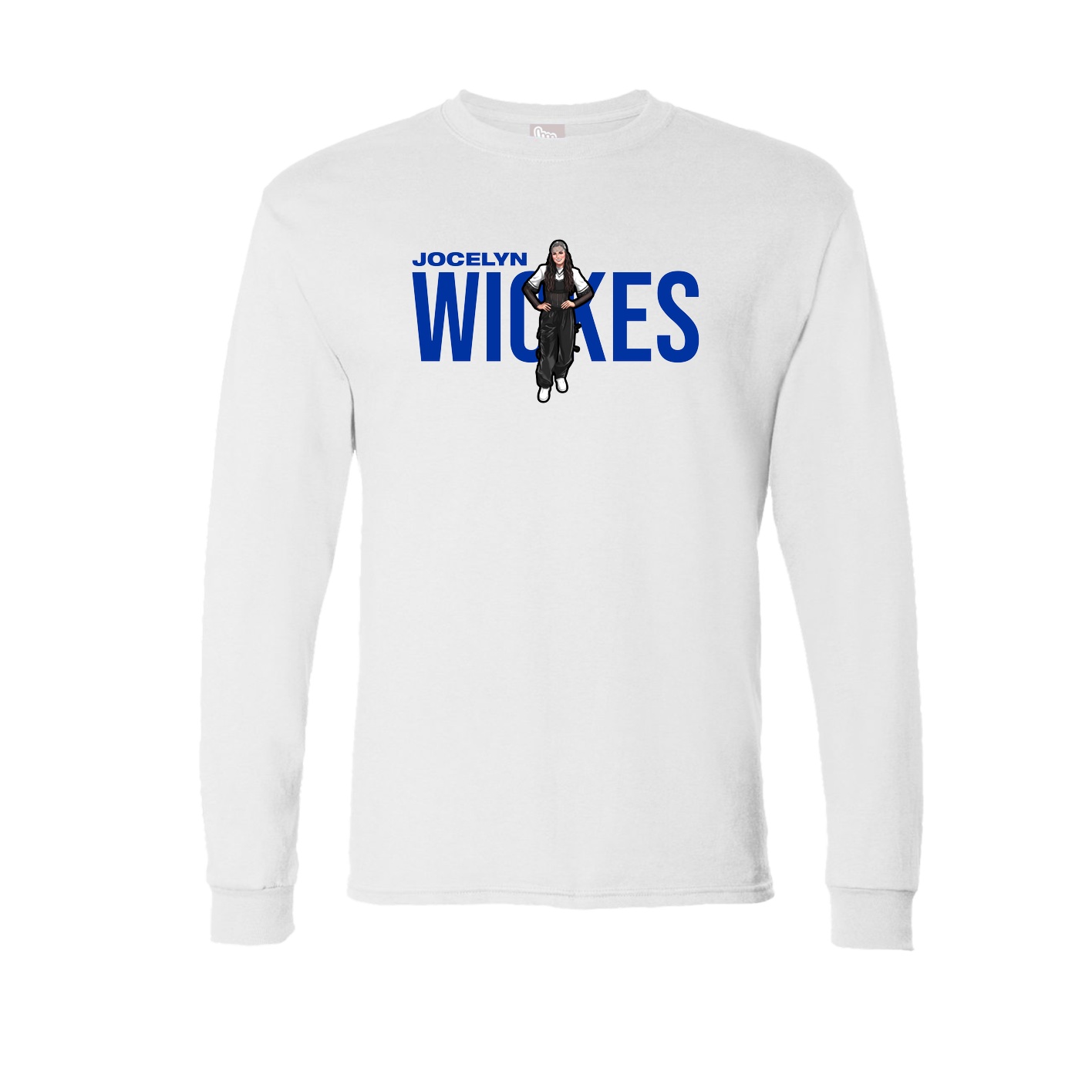 Long Sleeve Tee — Player Name in White
